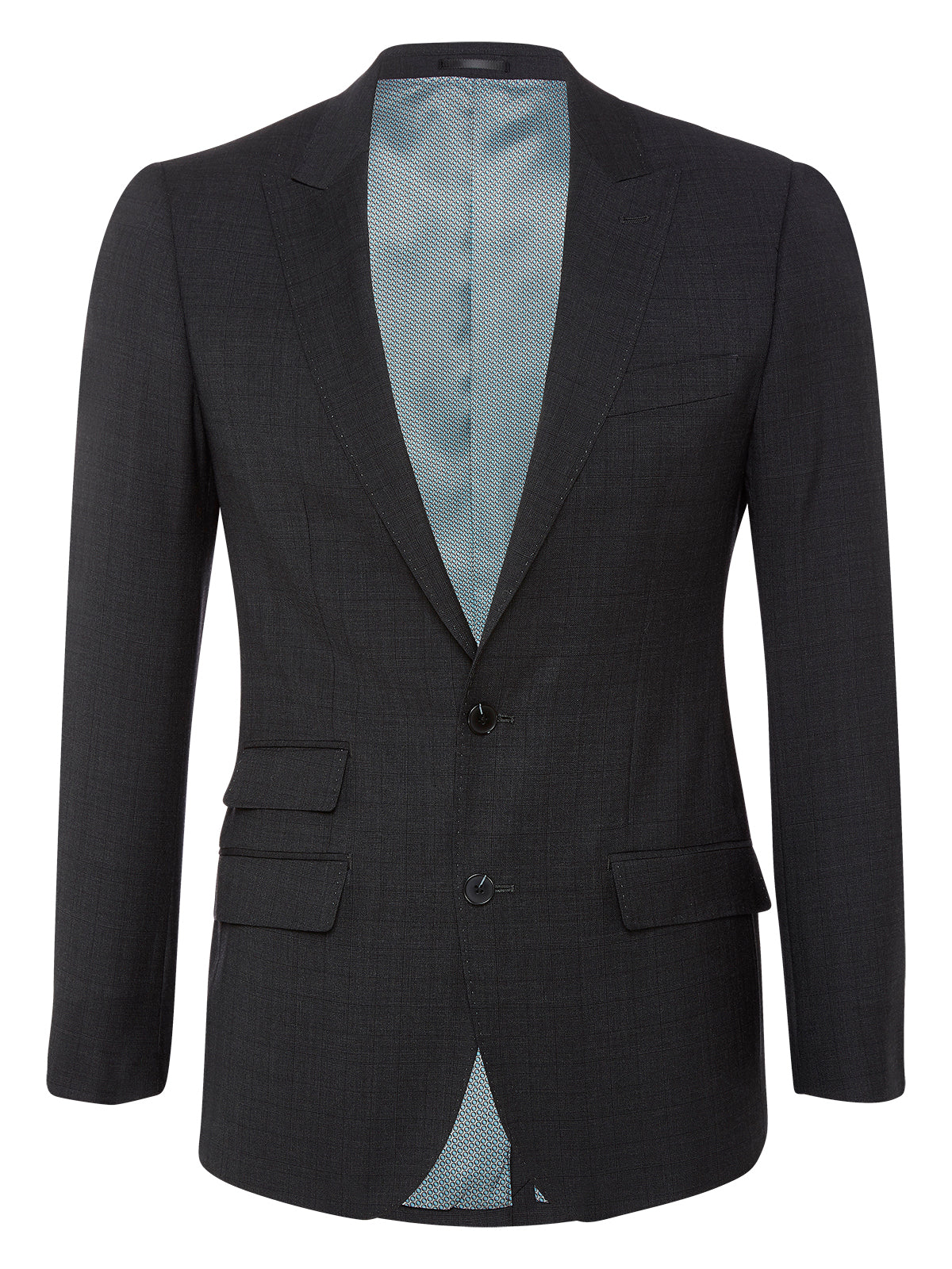 HOPKINS PEAK LAPEL WOOL SUIT JACKET