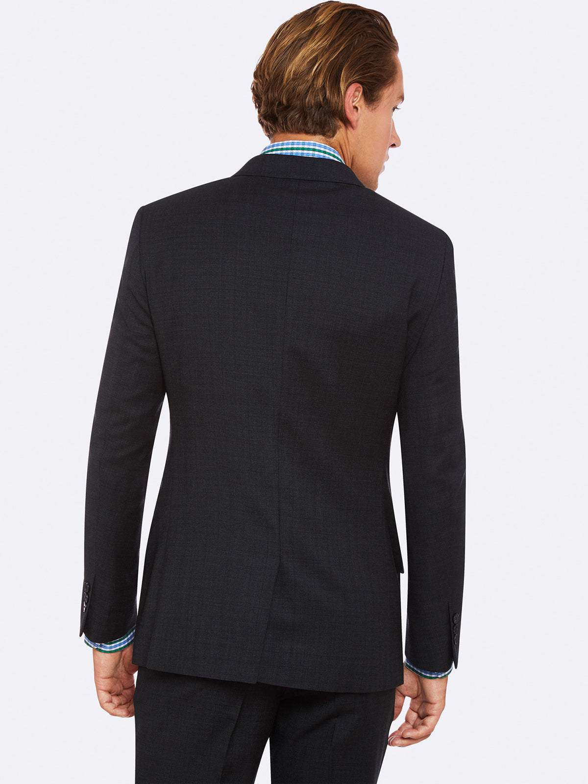 HOPKINS PEAK LAPEL WOOL SUIT JACKET