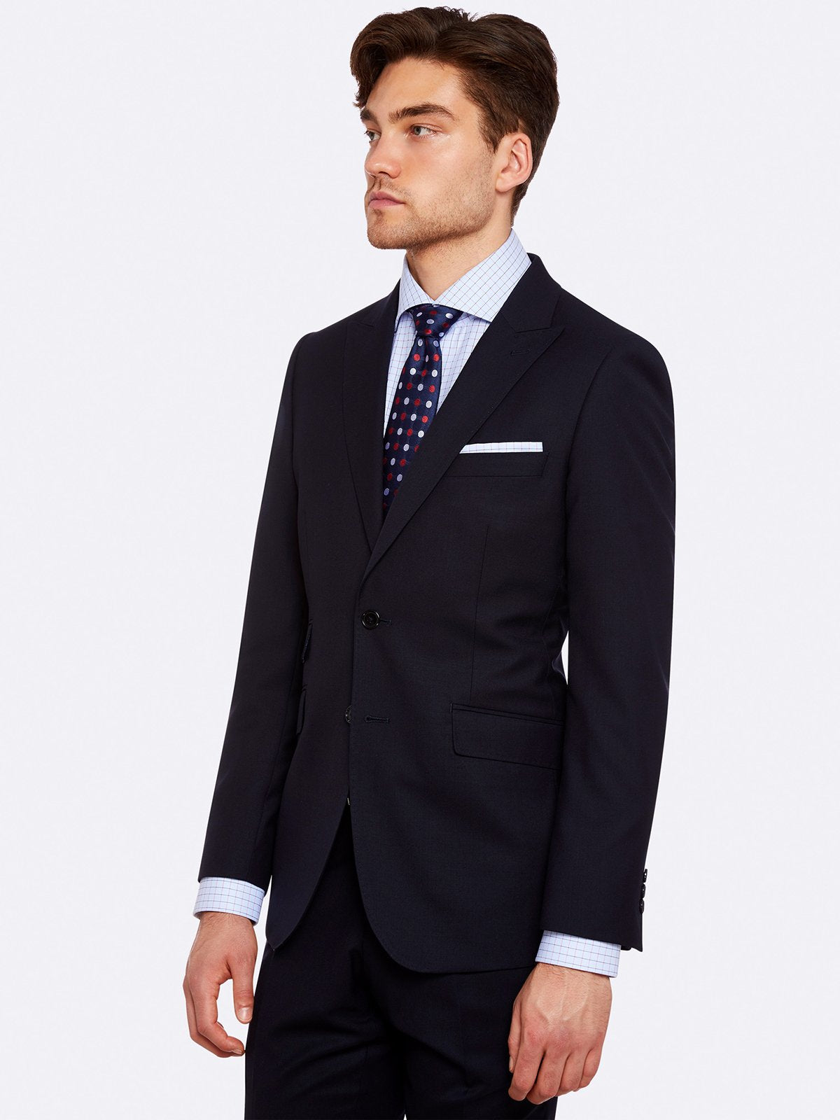 HOPKINS PEAK LAPEL WOOL JACKETX