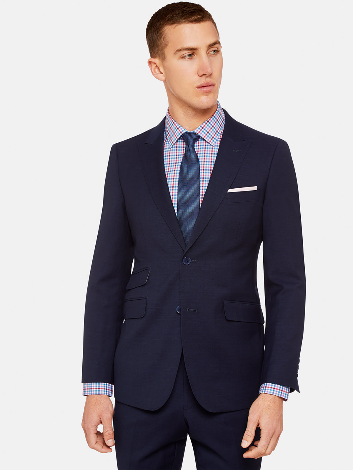 HOPKINS PEAK LAPEL WOOLSUIT JACKET