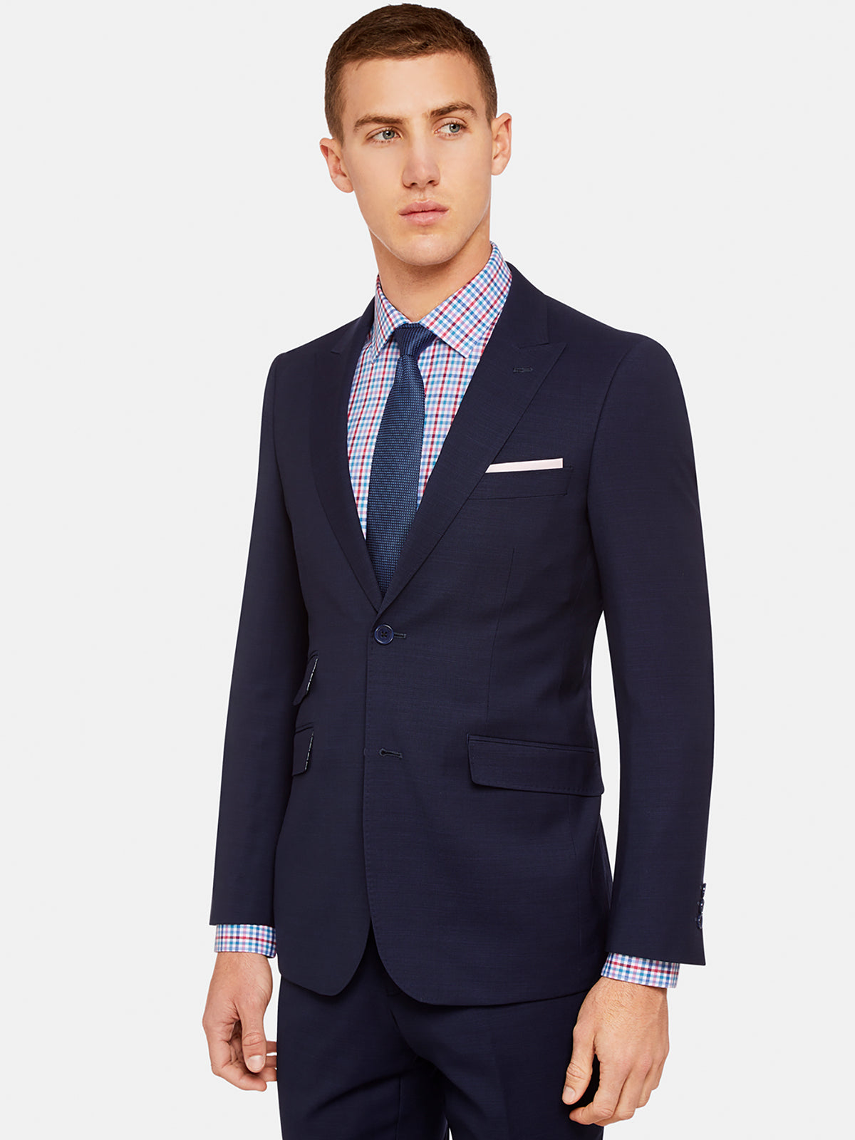 HOPKINS PEAK LAPEL WOOLSUIT JACKET