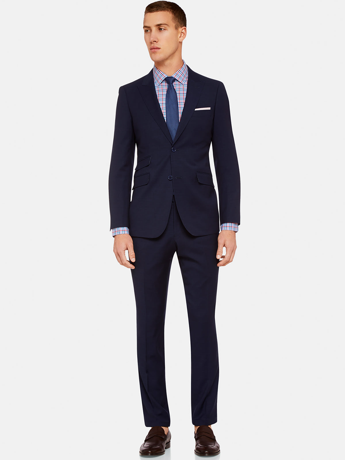 HOPKINS PEAK LAPEL WOOLSUIT JACKET