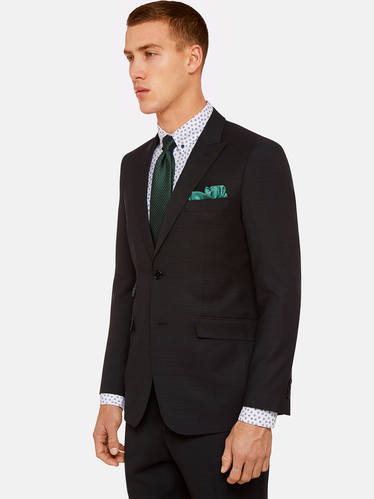 HOPKINS PEAK LAPEL WOOLSUIT JACKET