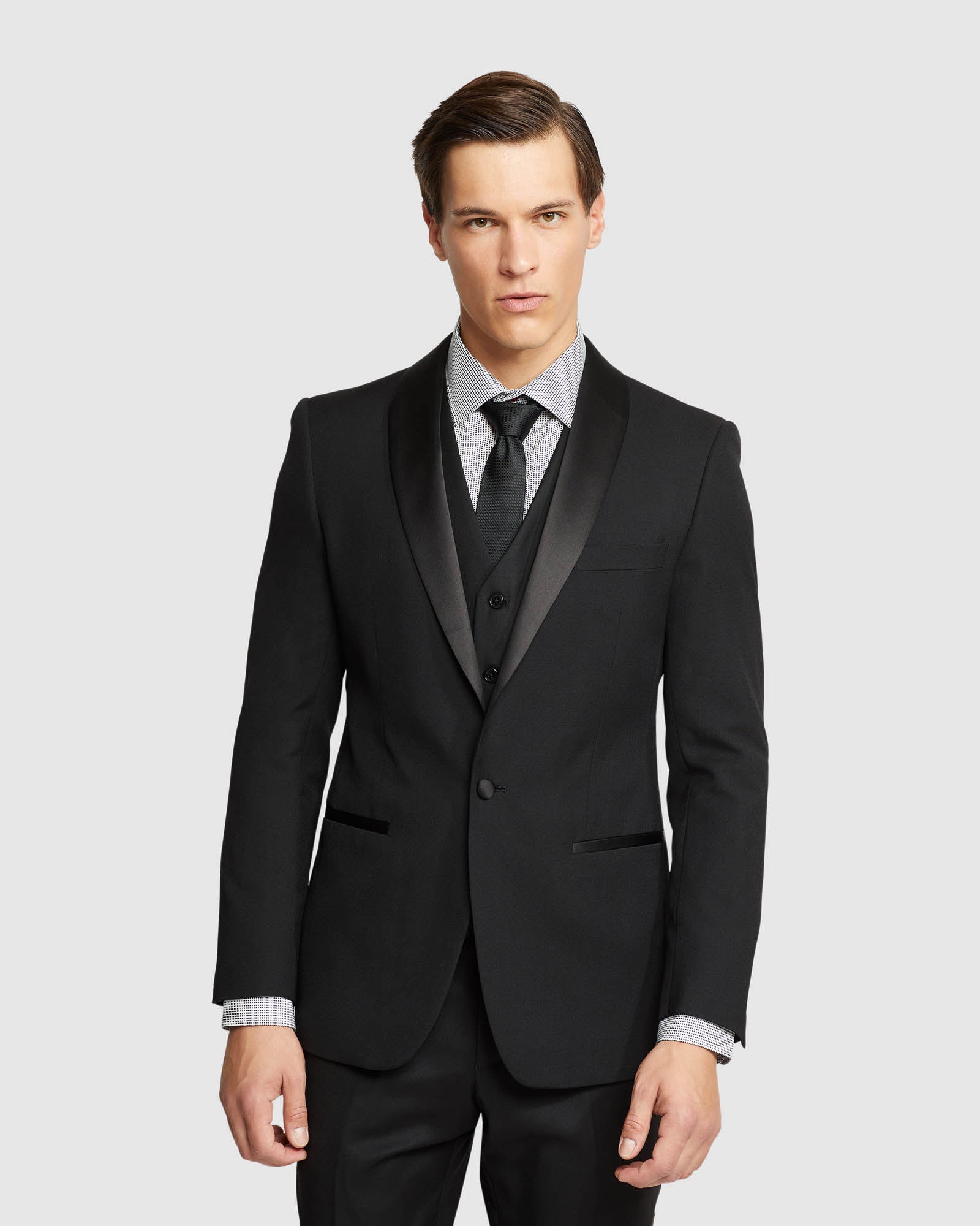 DINNER SUIT JACKET WITH SHAWL NECK