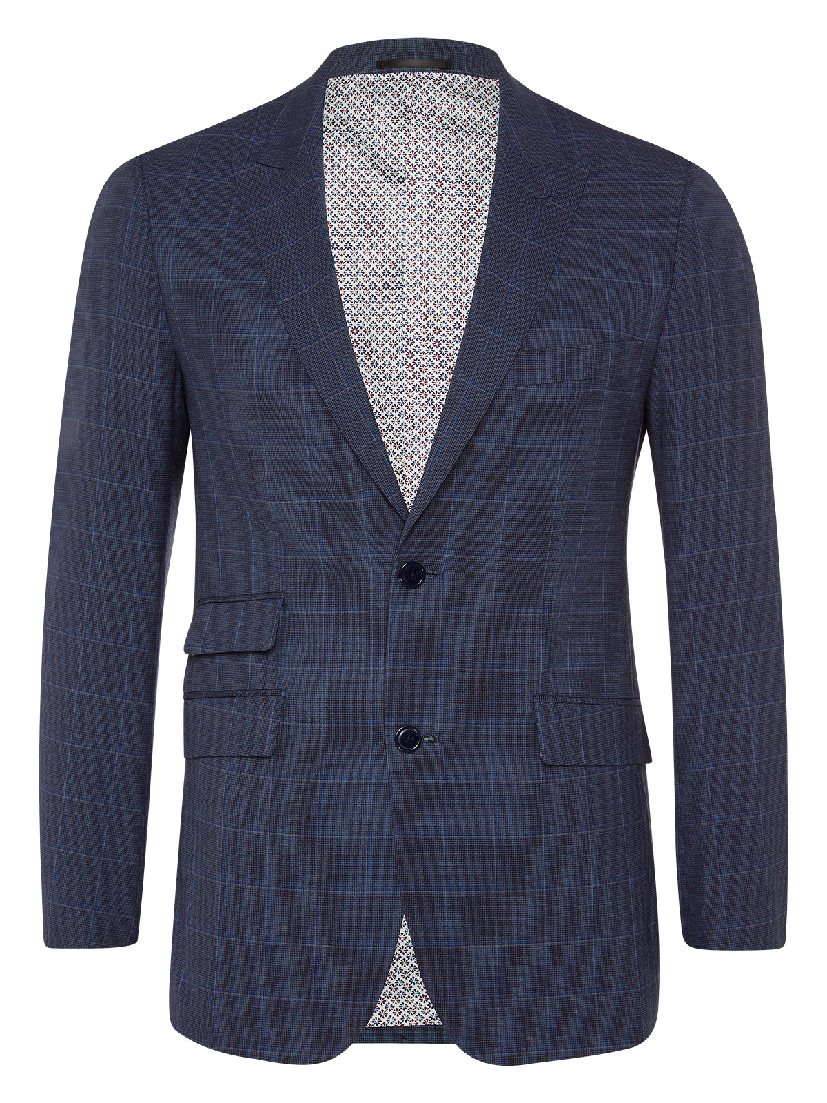 HOPKINS PEAK LAPEL WOOL SUIT JACKET