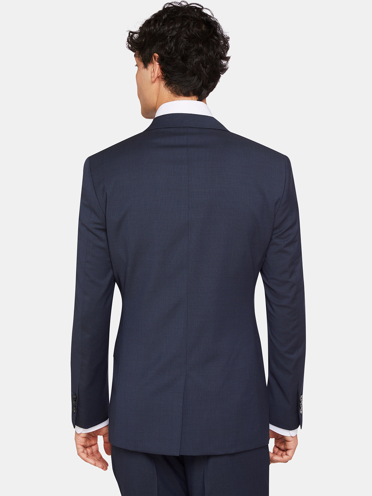 HOPKINS PEAK LAPEL WOOL SUIT JACKET