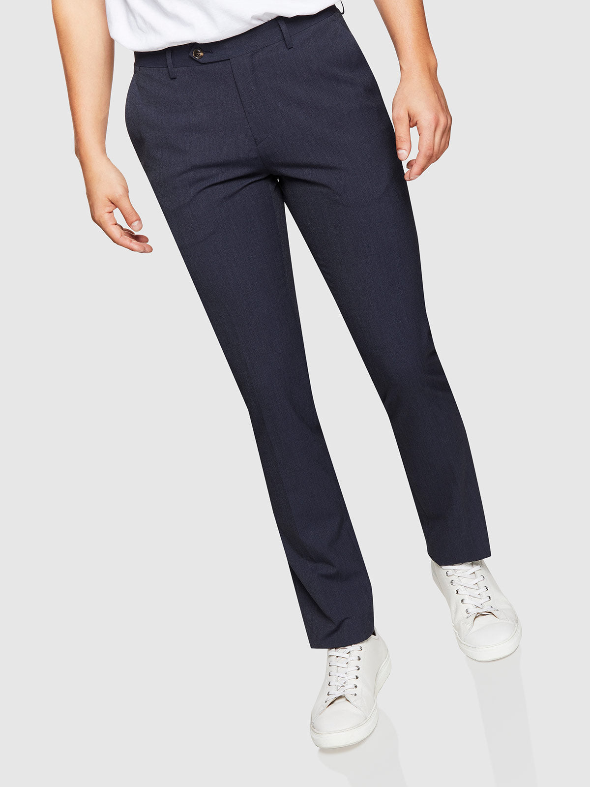 STRETCH TEXTURED TROUSERS