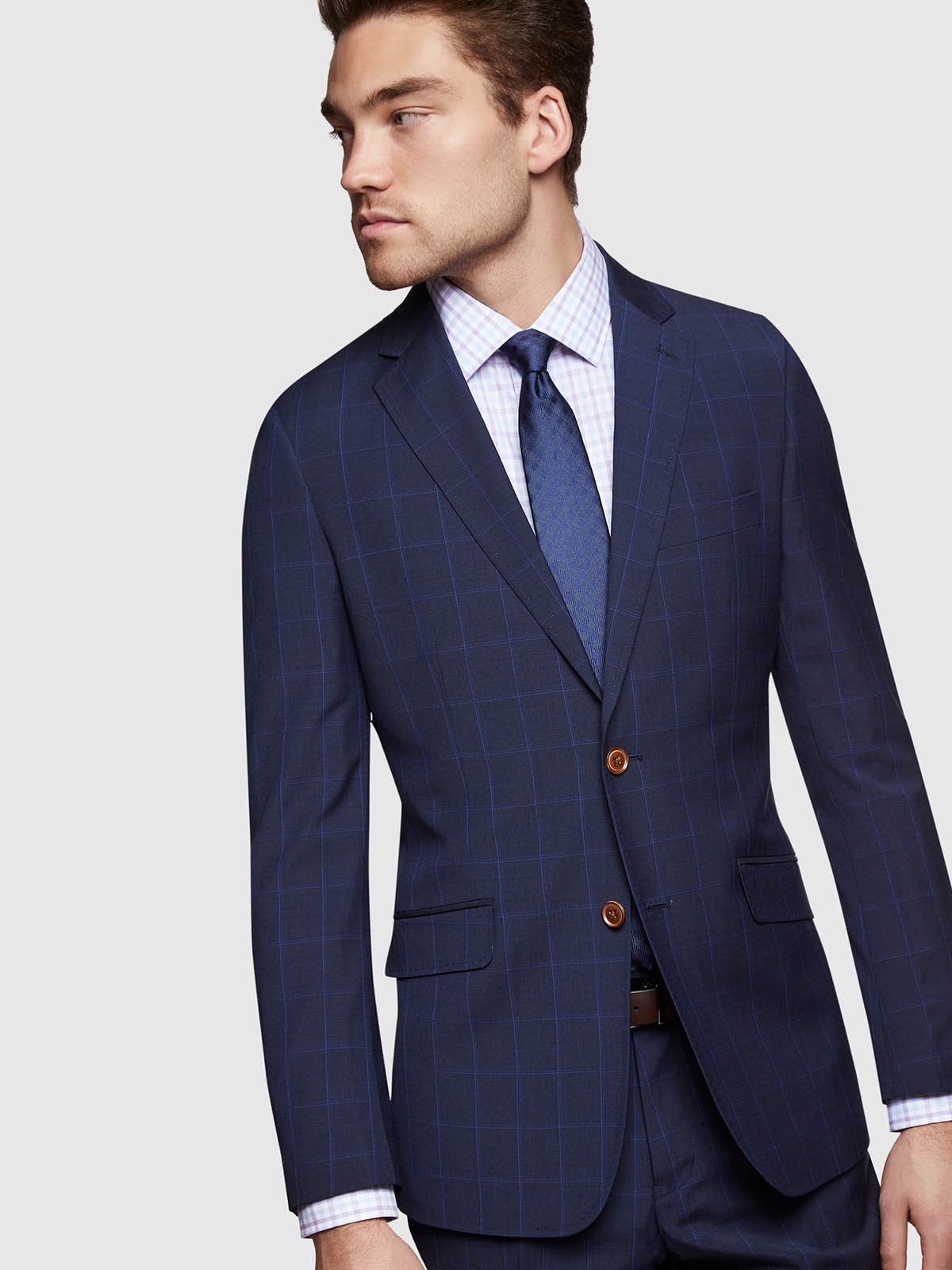 HOPKINS WOOL STRETCH SUIT JACKET