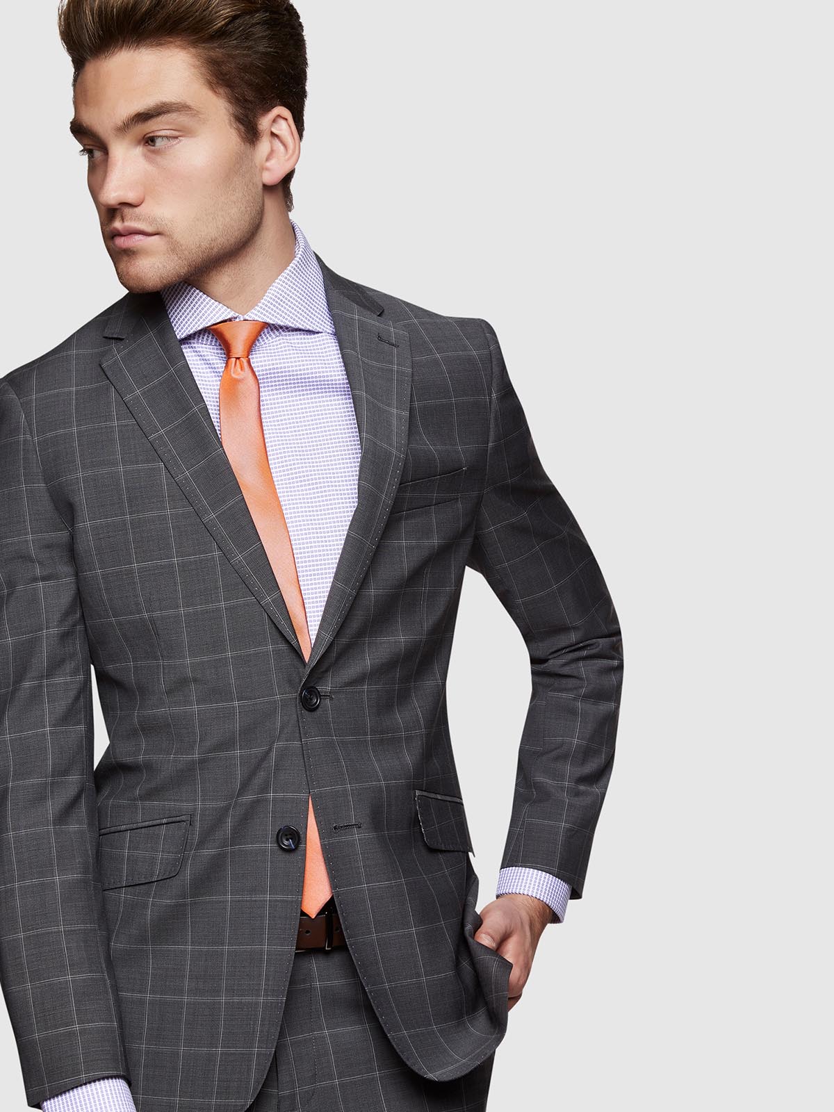 HOPKINS WOOL STRETCH SUIT JACKET