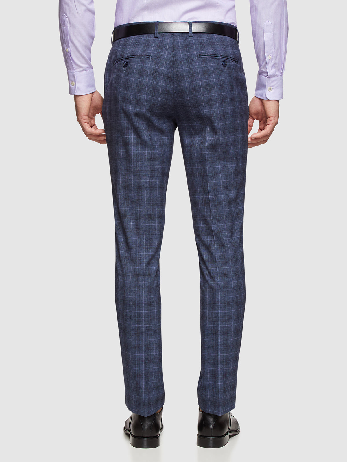 AUDEN ECO CHECKED SUIT TROUSERS