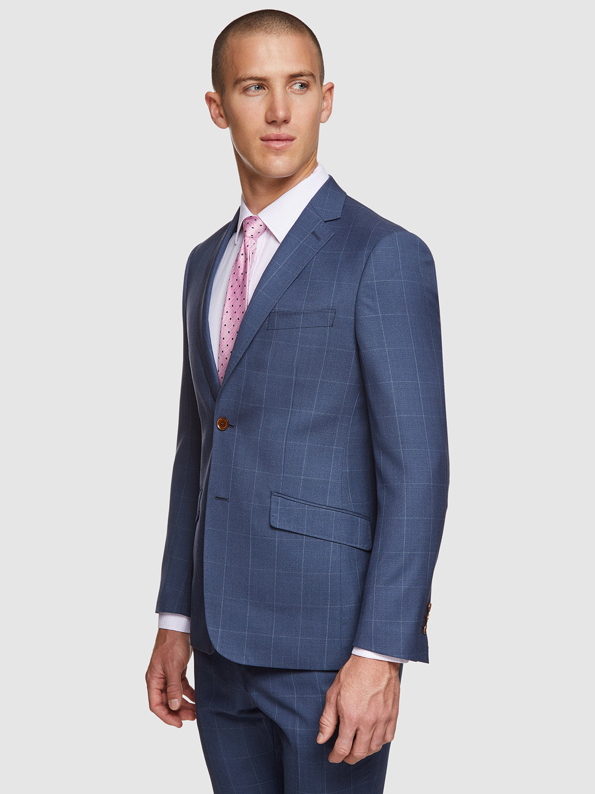 NEW HOPKINS WOOL STRETCH CHECK JACKET