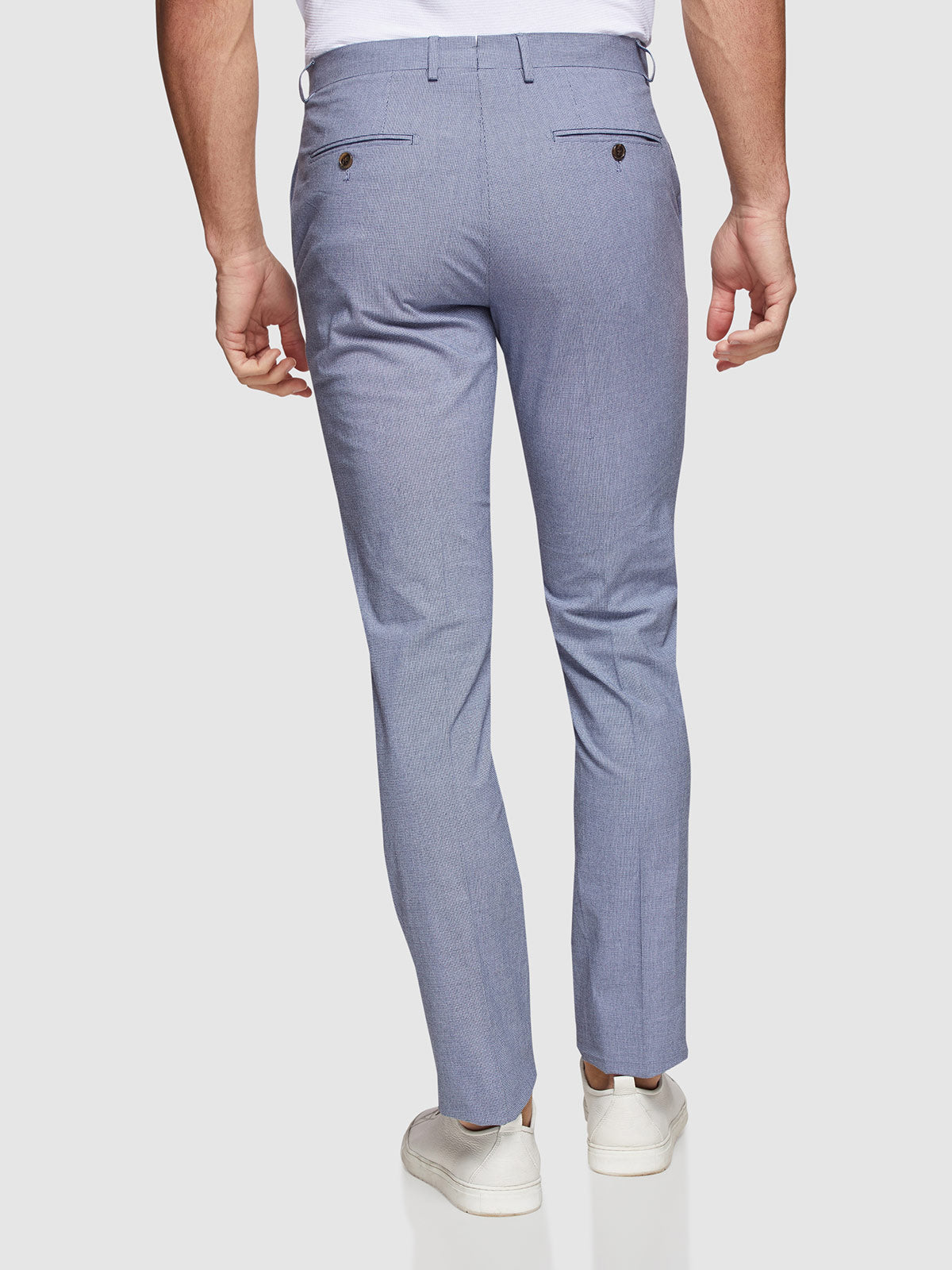 STRETCH TEXTURED TROUSERS