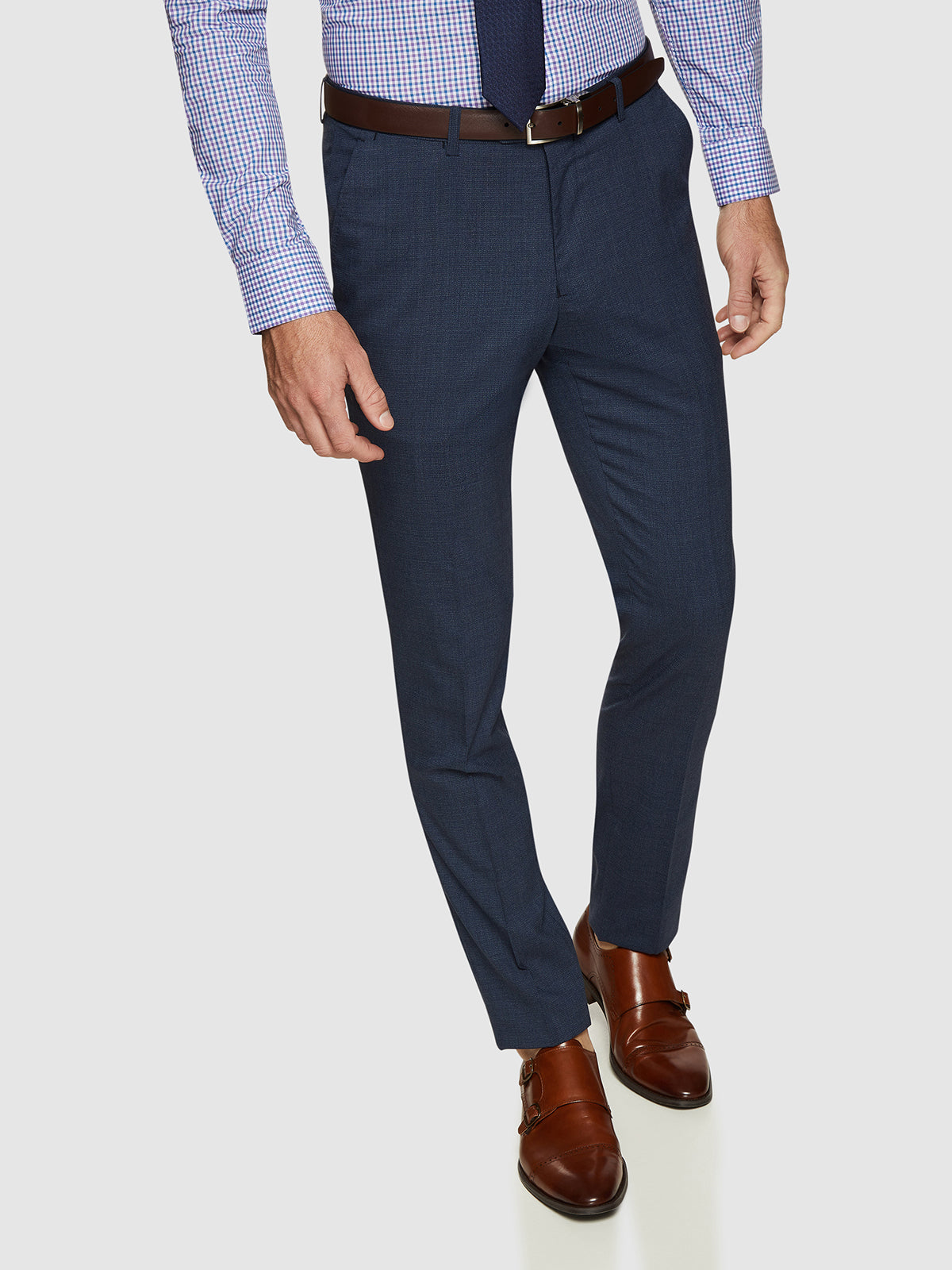 BYRON WOOL STRETCH SUIT TROUSERS