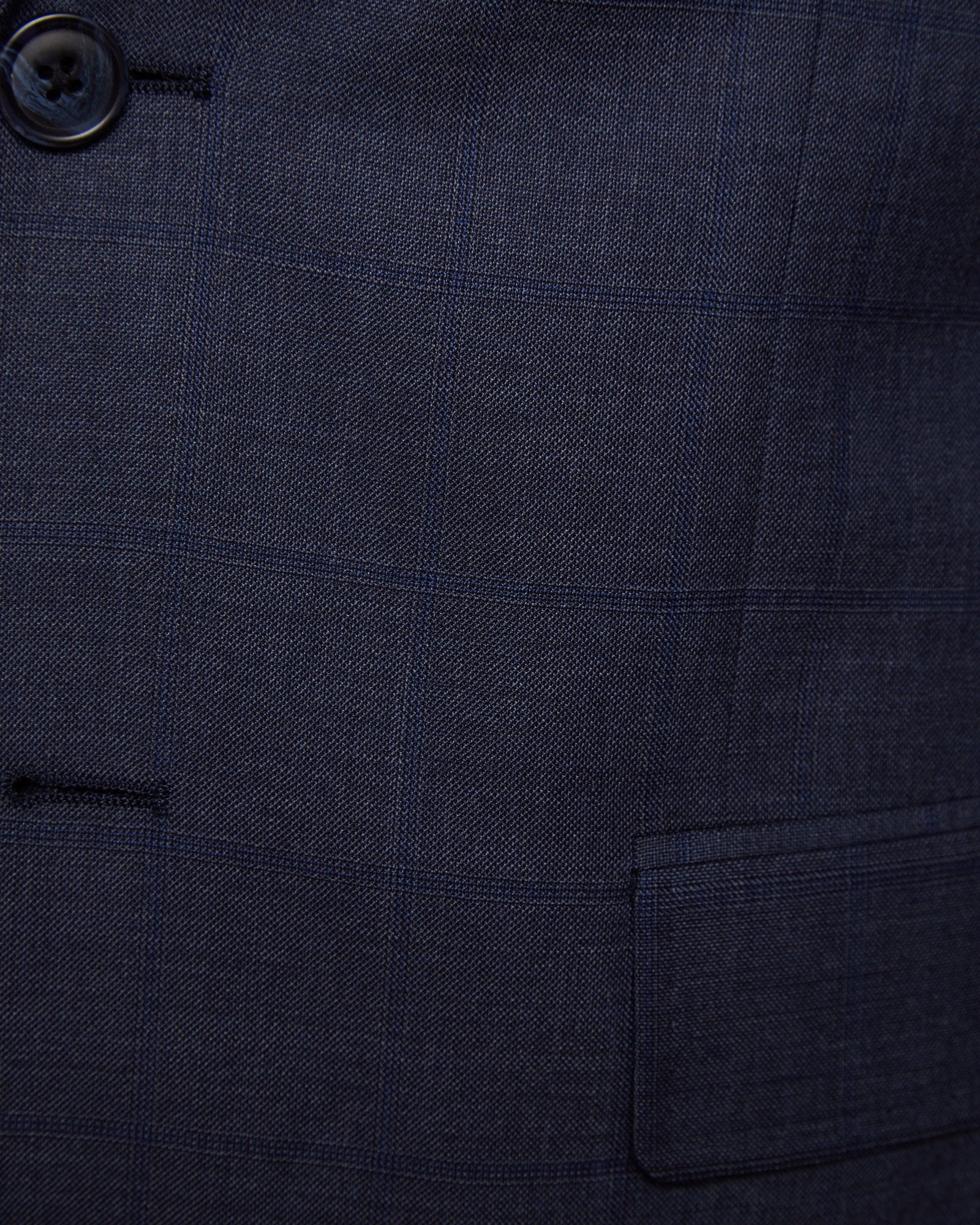 AUDEN WOOL CHECKED SUIT JACKET