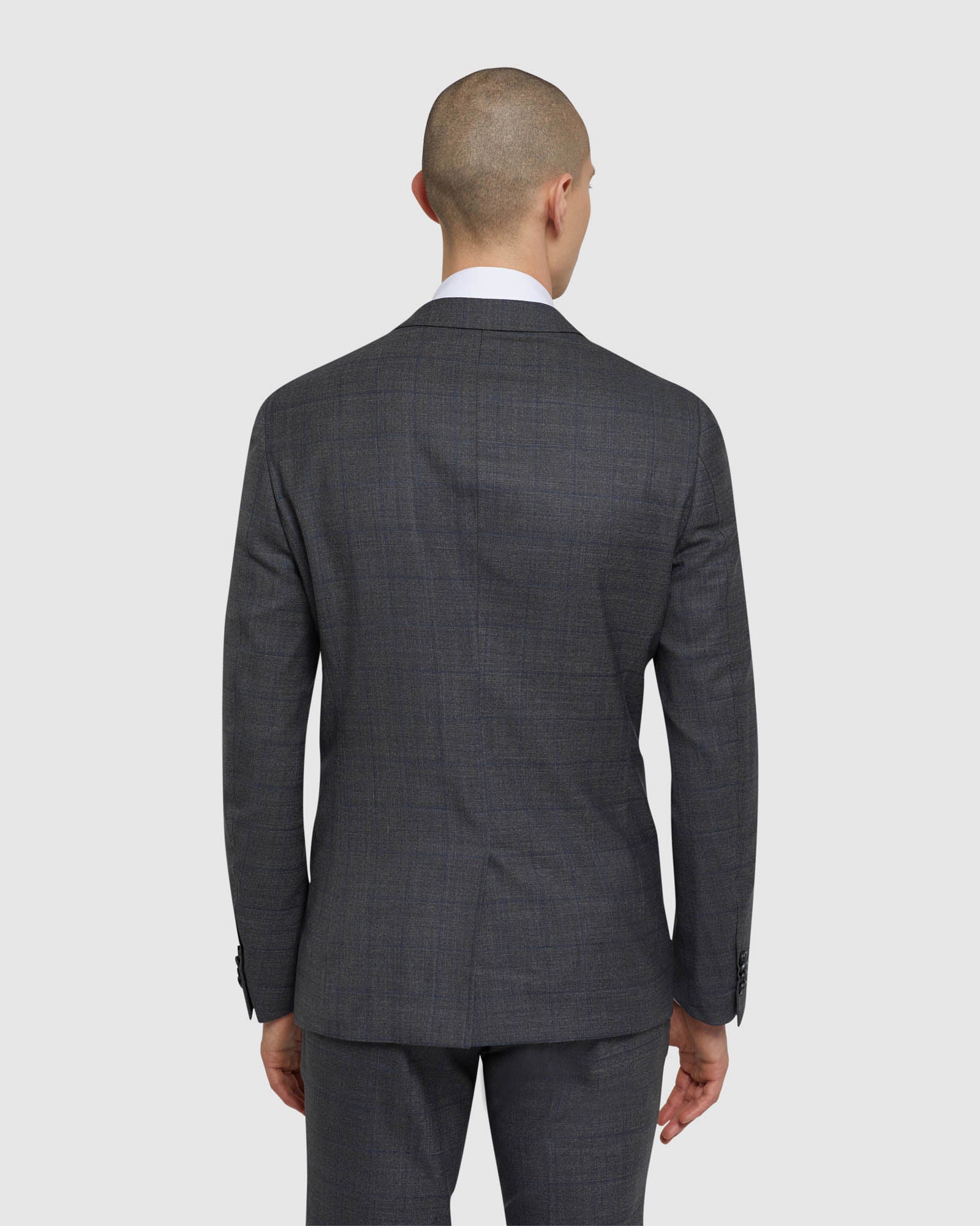 AUDEN WOOL CHECKED SUIT JACKET