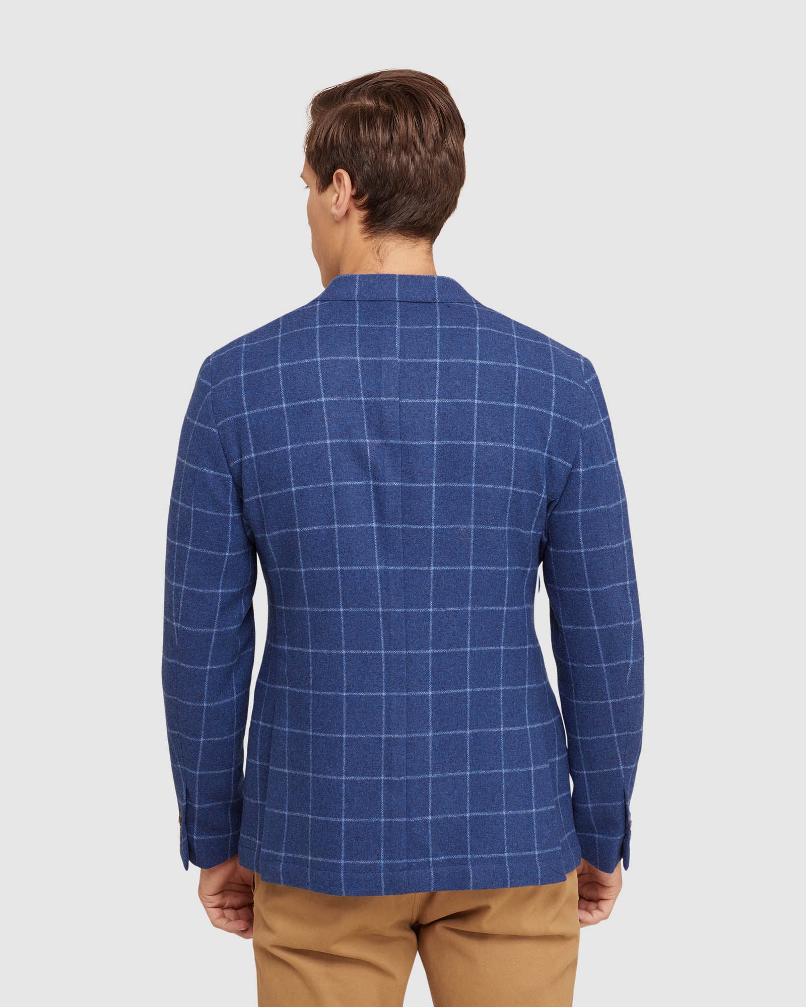 MILTON WOOL BLEND CHECKED BLAZER