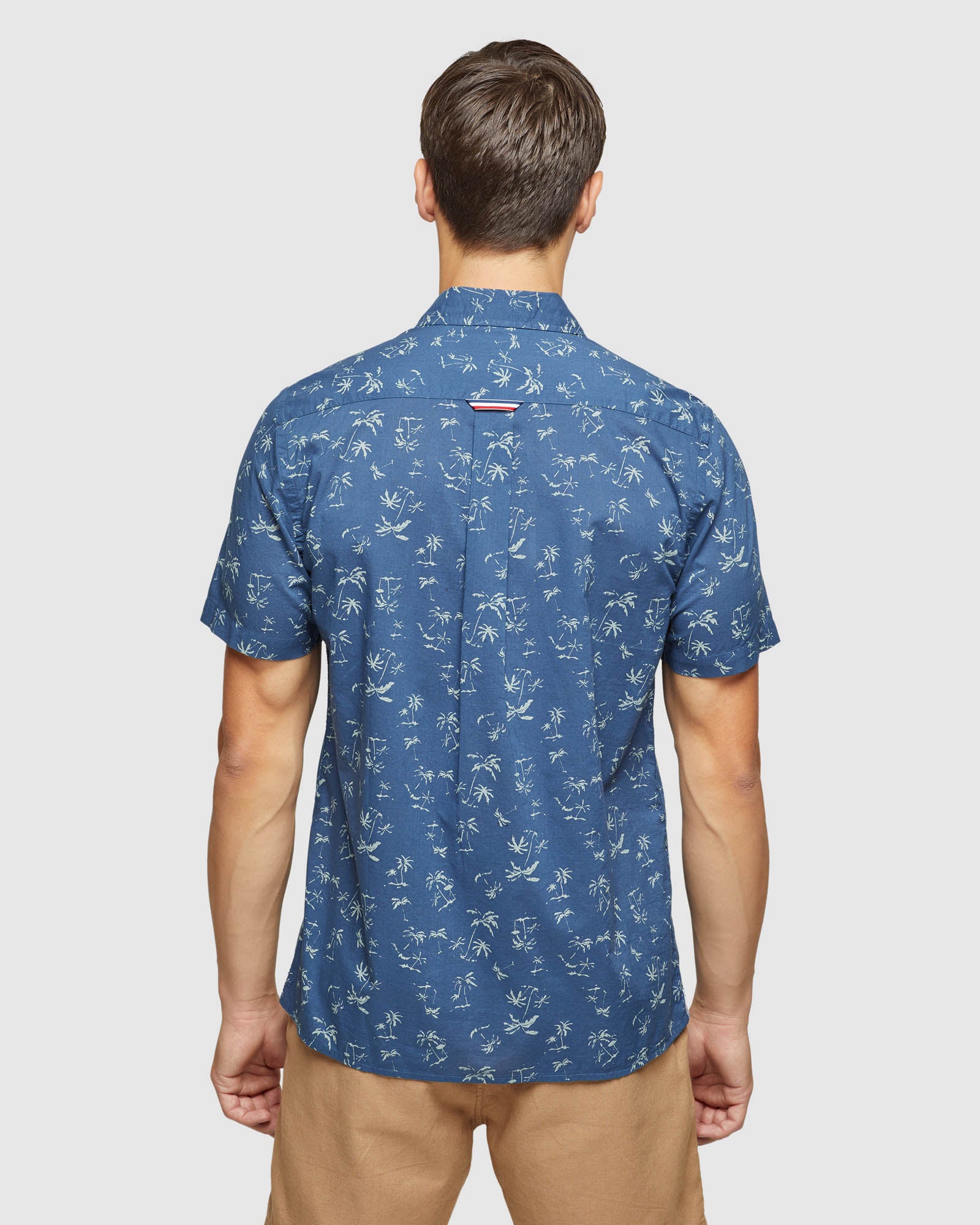 LEYTON PALM TREE SHORT SLEEVE RELAX SHIRT