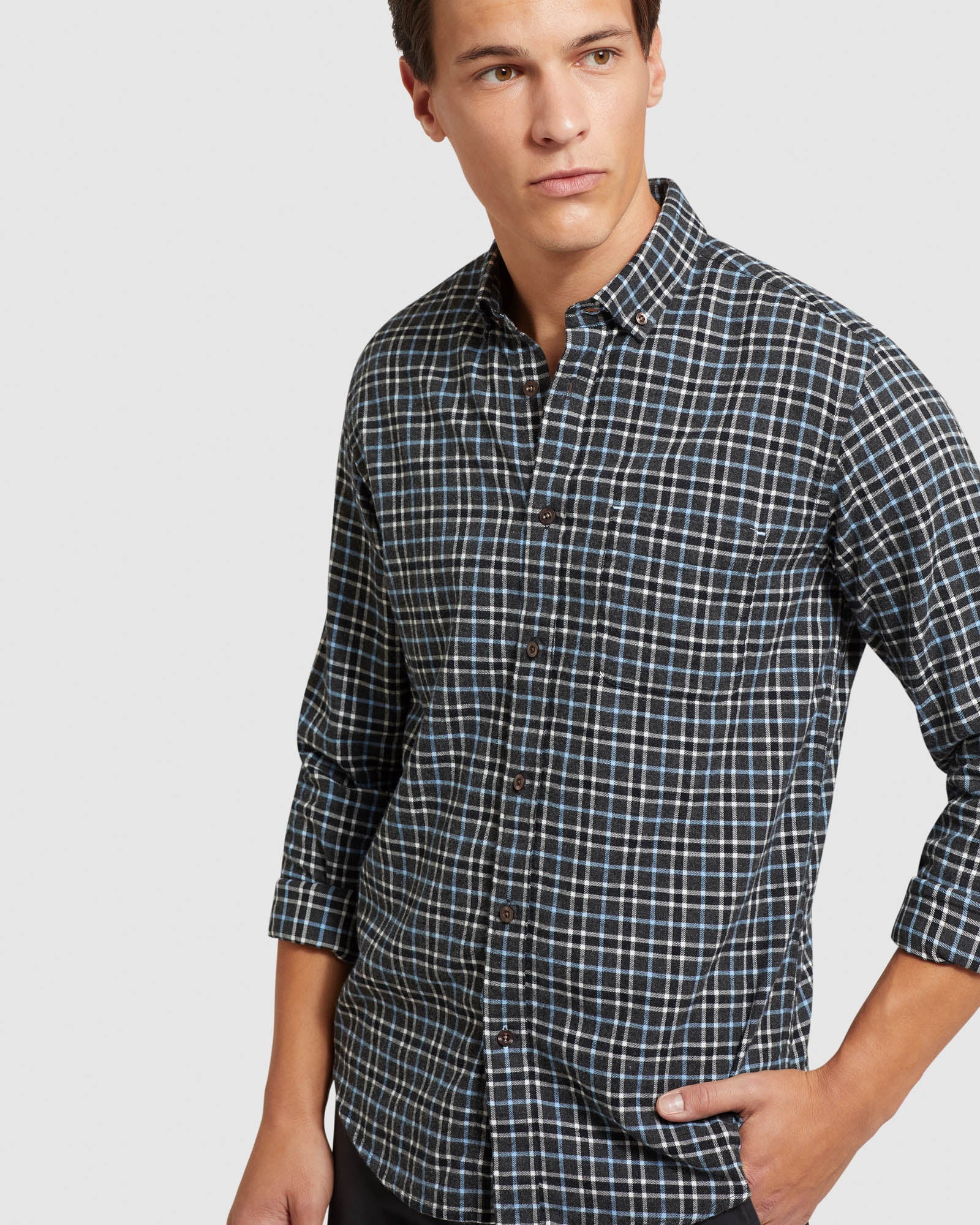 STRATTON BUTTON DOWN CHECK SHIRT