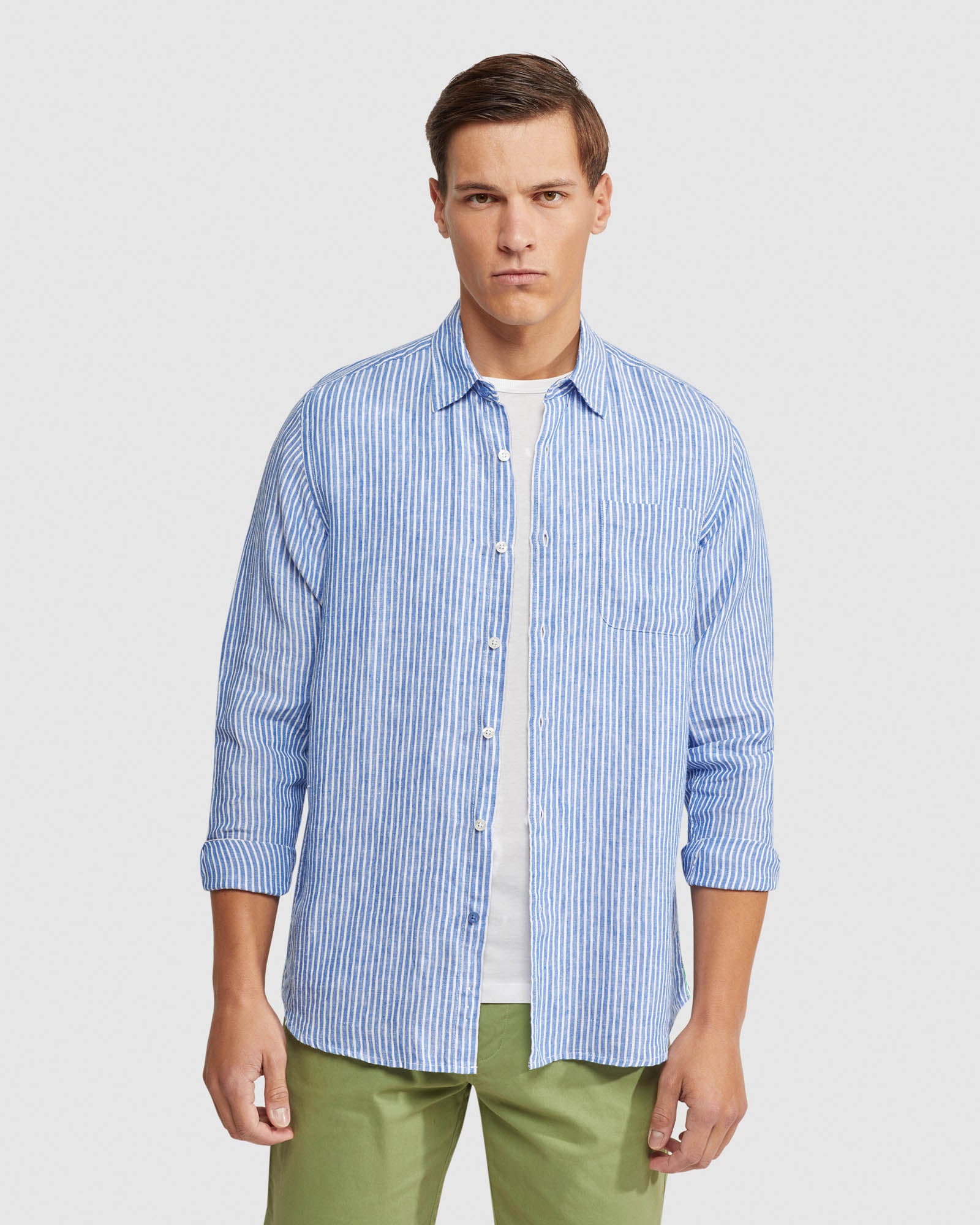 HOLLOWAY PURE LINEN STRIPED SHIRT