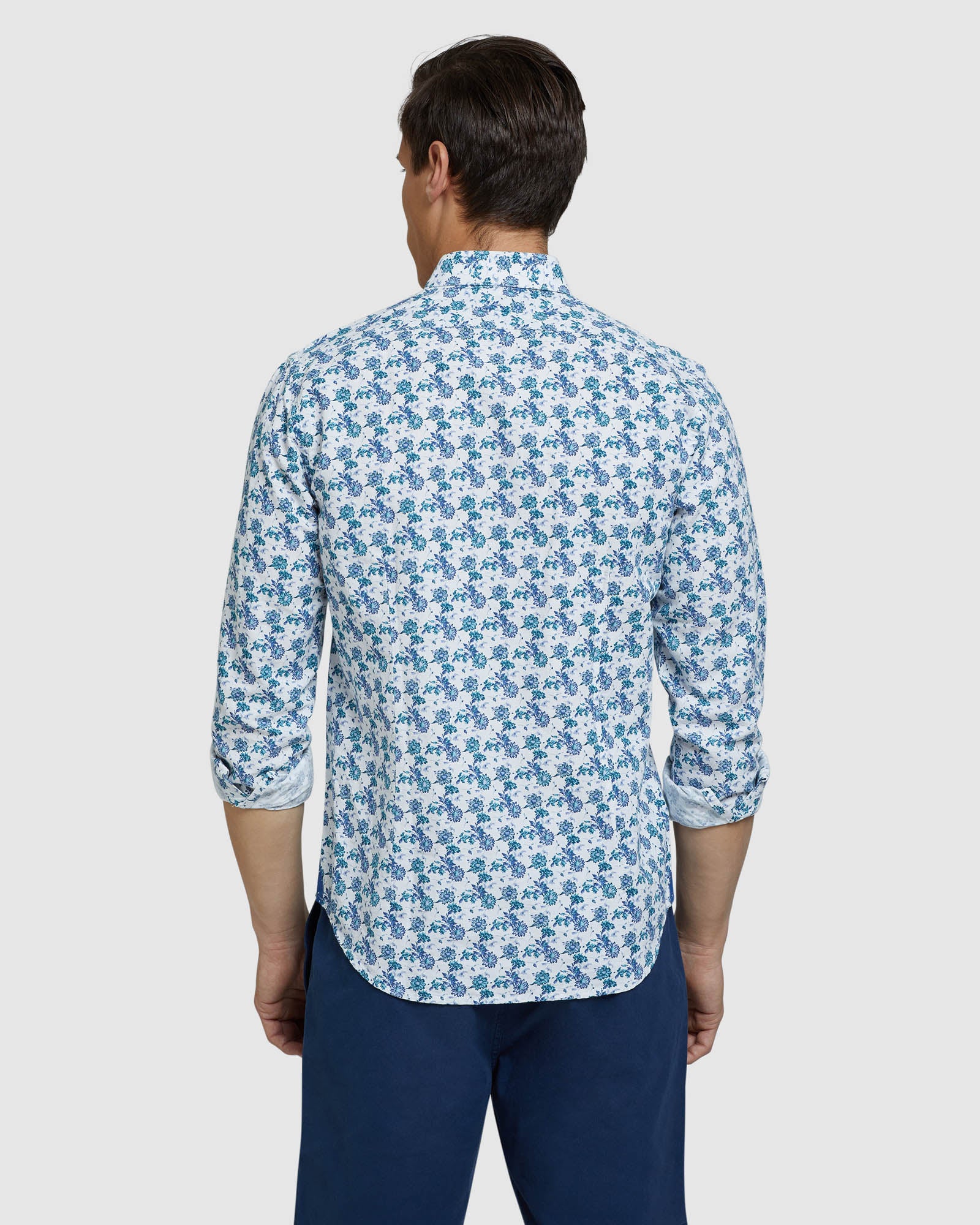 KENTON LINEN COTTON FLORAL SHIRT