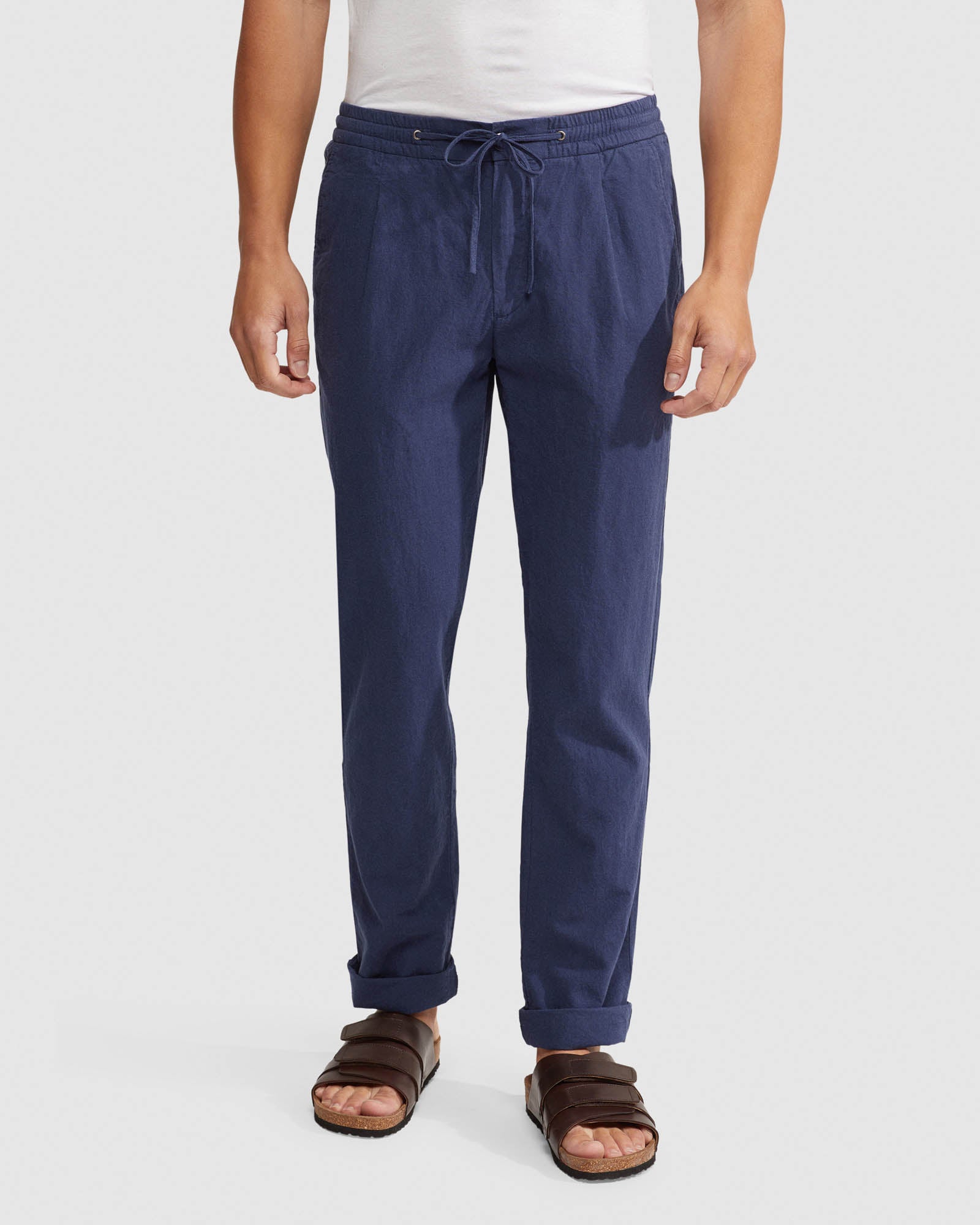 FRASER LINEN COTTON PULLON PANTS