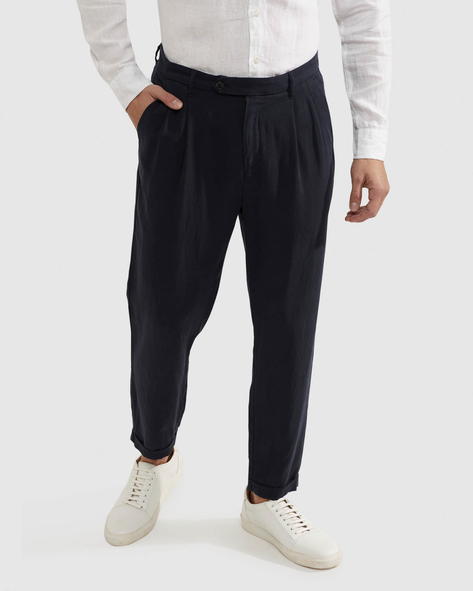 GARRAD TENCEL LINEN CASUAL PANTS