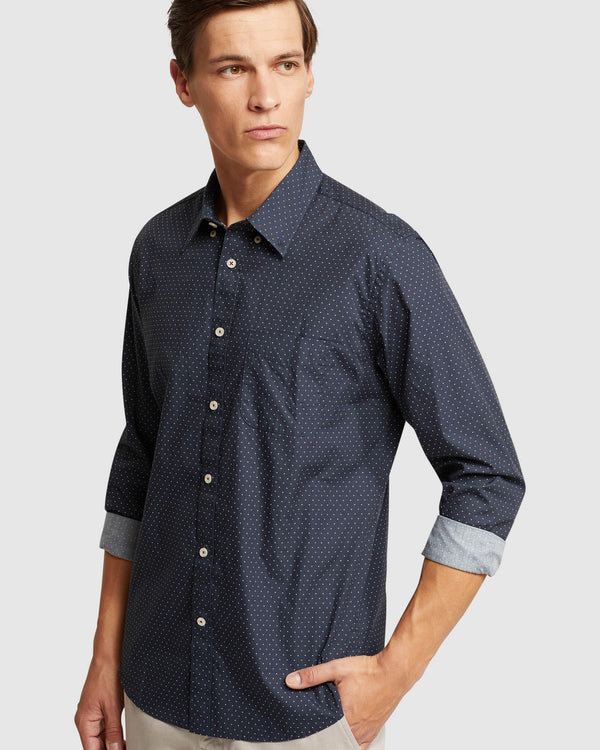 STRATTON BRUSHED COTTON SHIRT – Oxford Shop