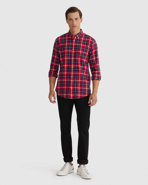 STRATTON BRUSHED COTTON SHIRT – Oxford Shop