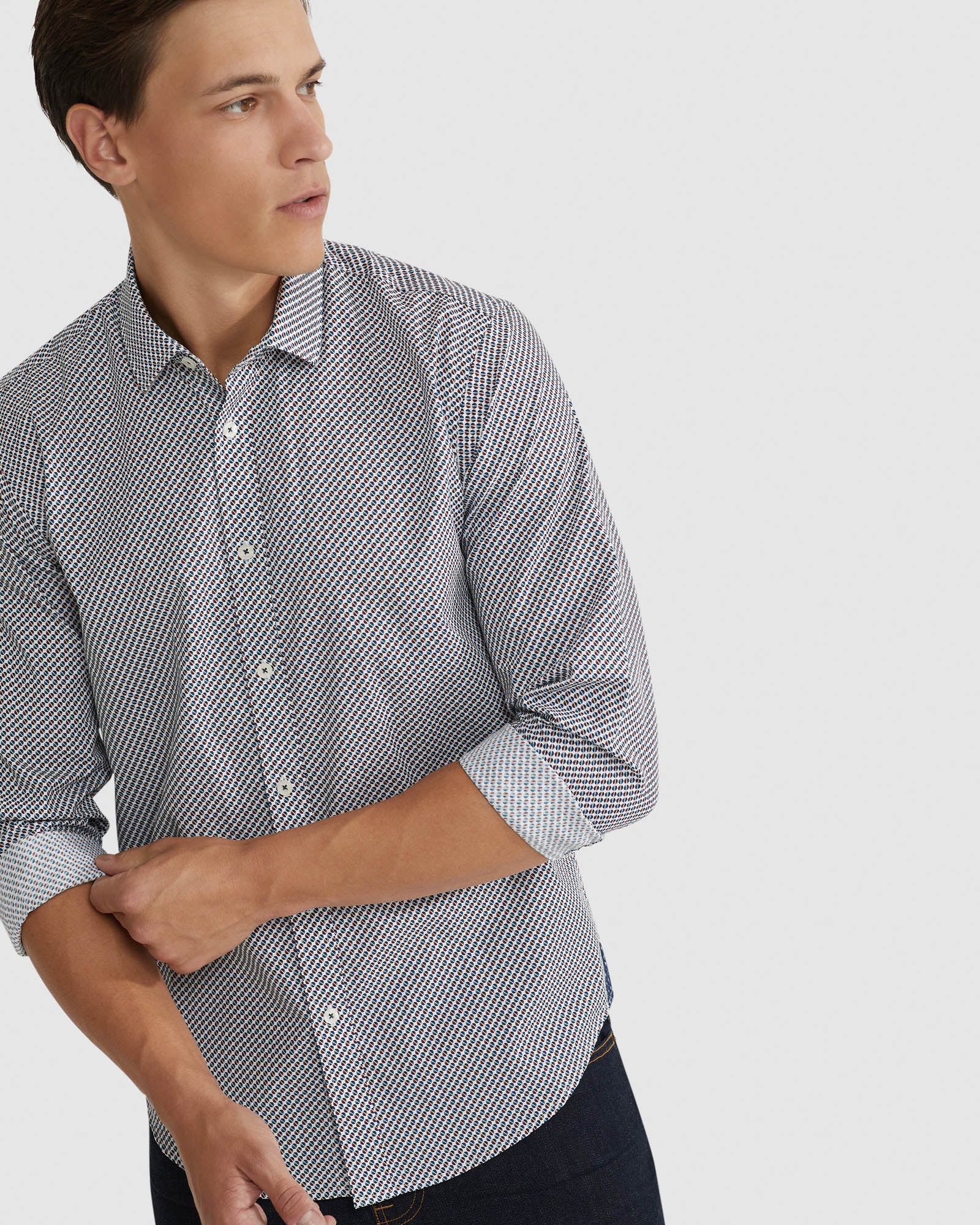 KENTON PRINTED COTTON SHIRT