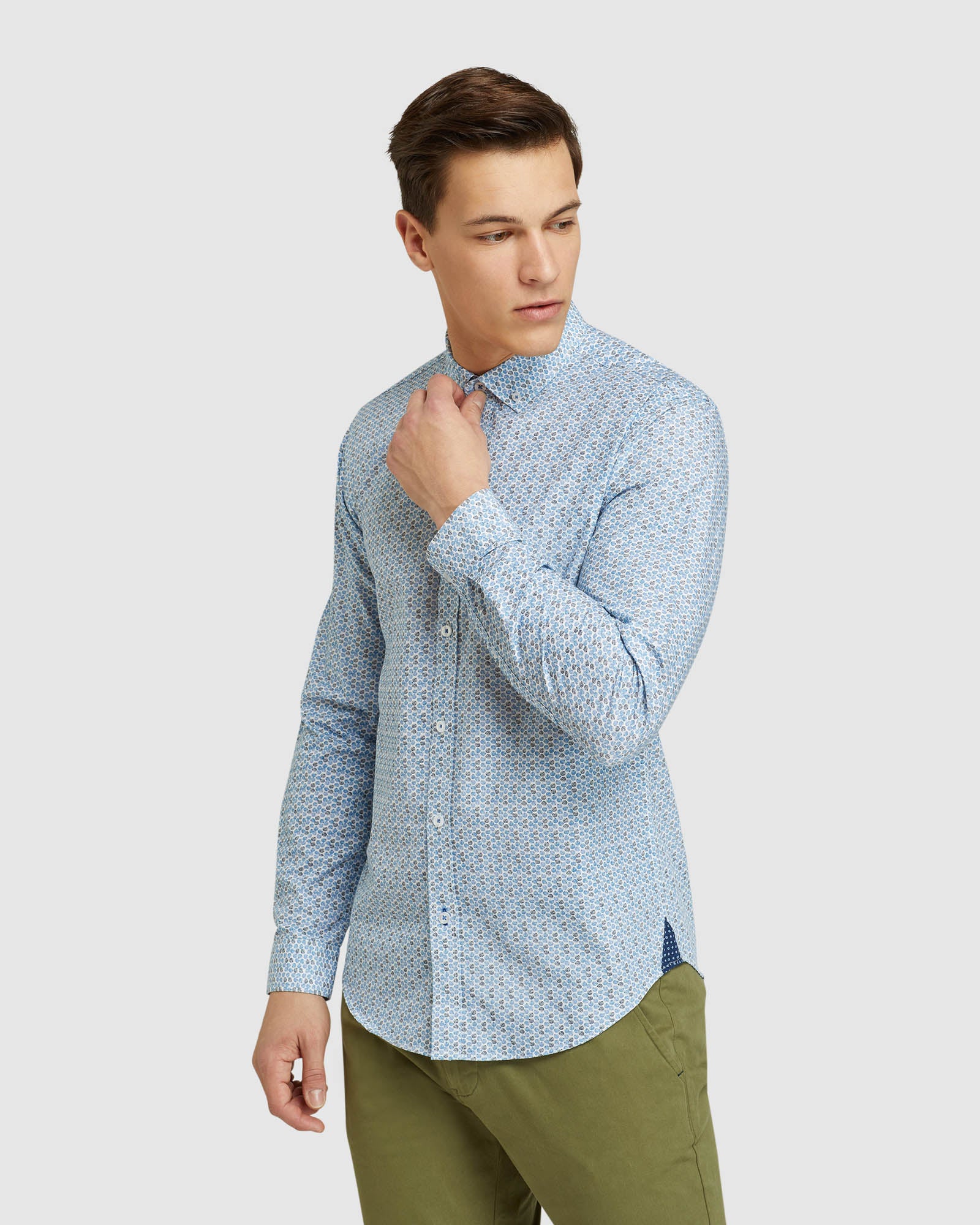 STRATON LEAVES PRINT SHIRT