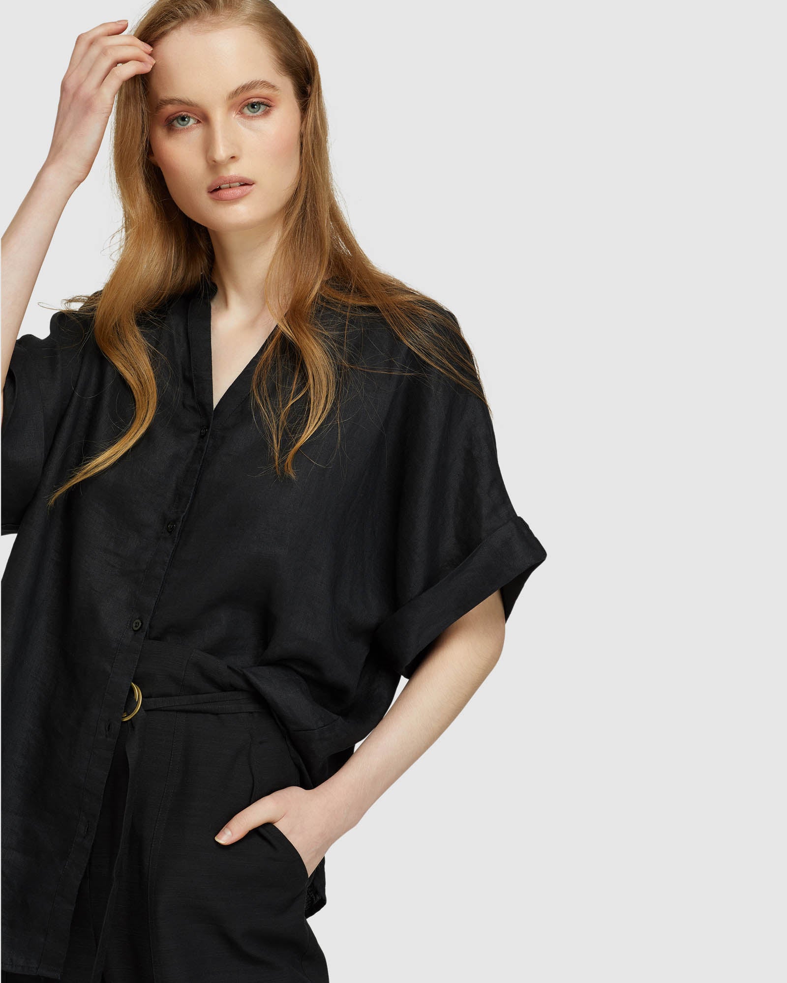 CARA PURE LINEN SHIRT