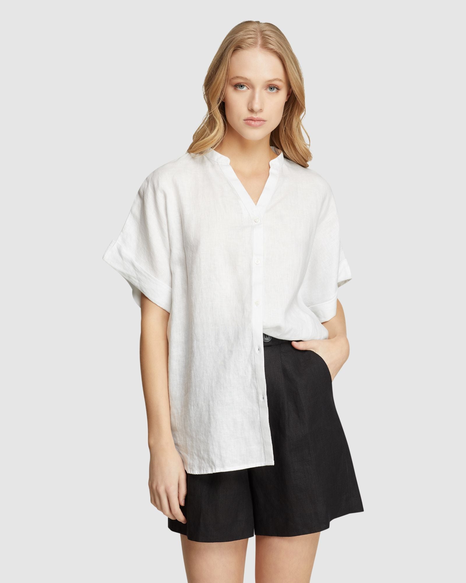 CARA PURE LINEN SHIRT