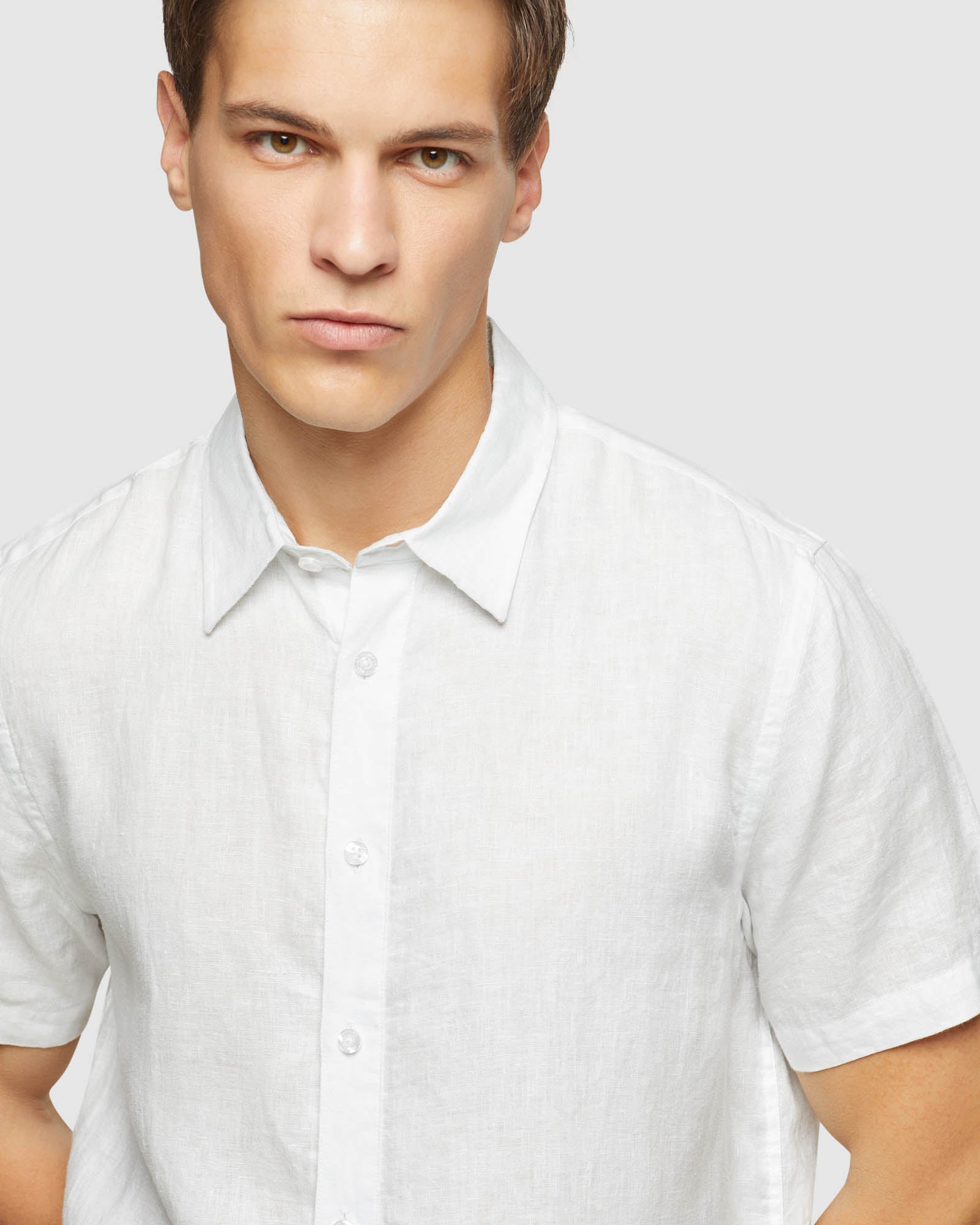 LEYTON PURE LINEN SHORT SLEEVE SHIRT