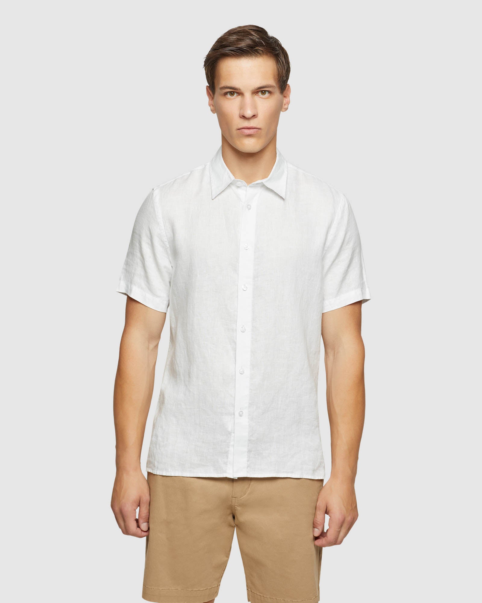 LEYTON PURE LINEN SHORT SLEEVE SHIRT