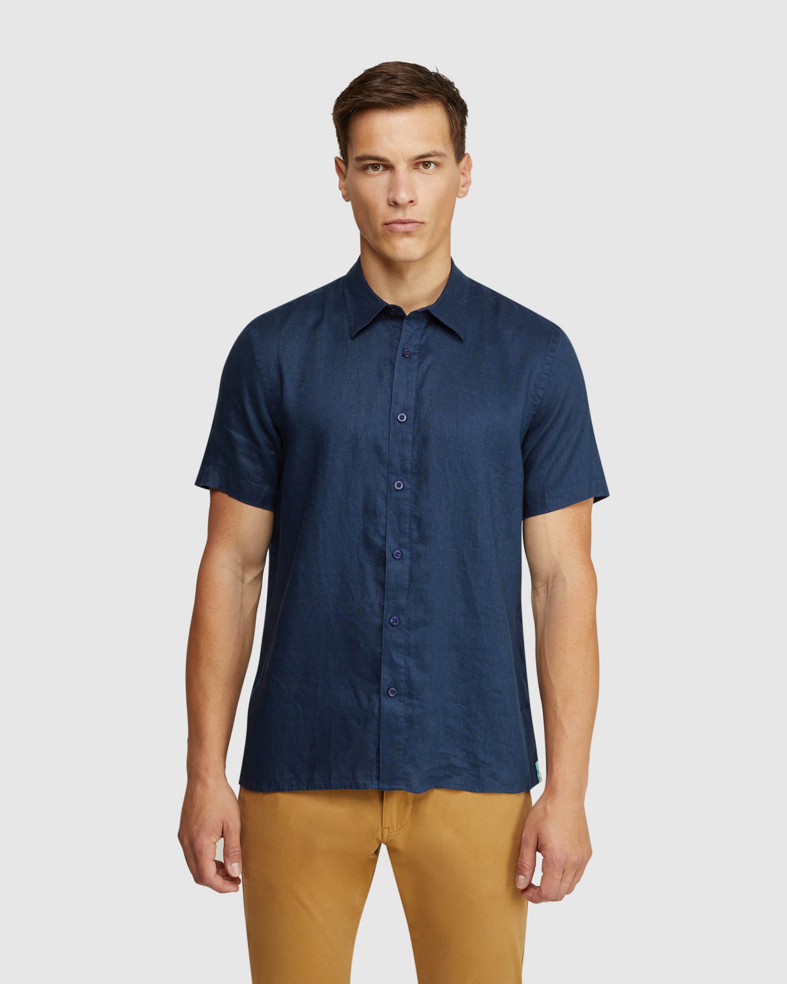 LEYTON PURE LINEN SHORT SLEEVE SHIRT