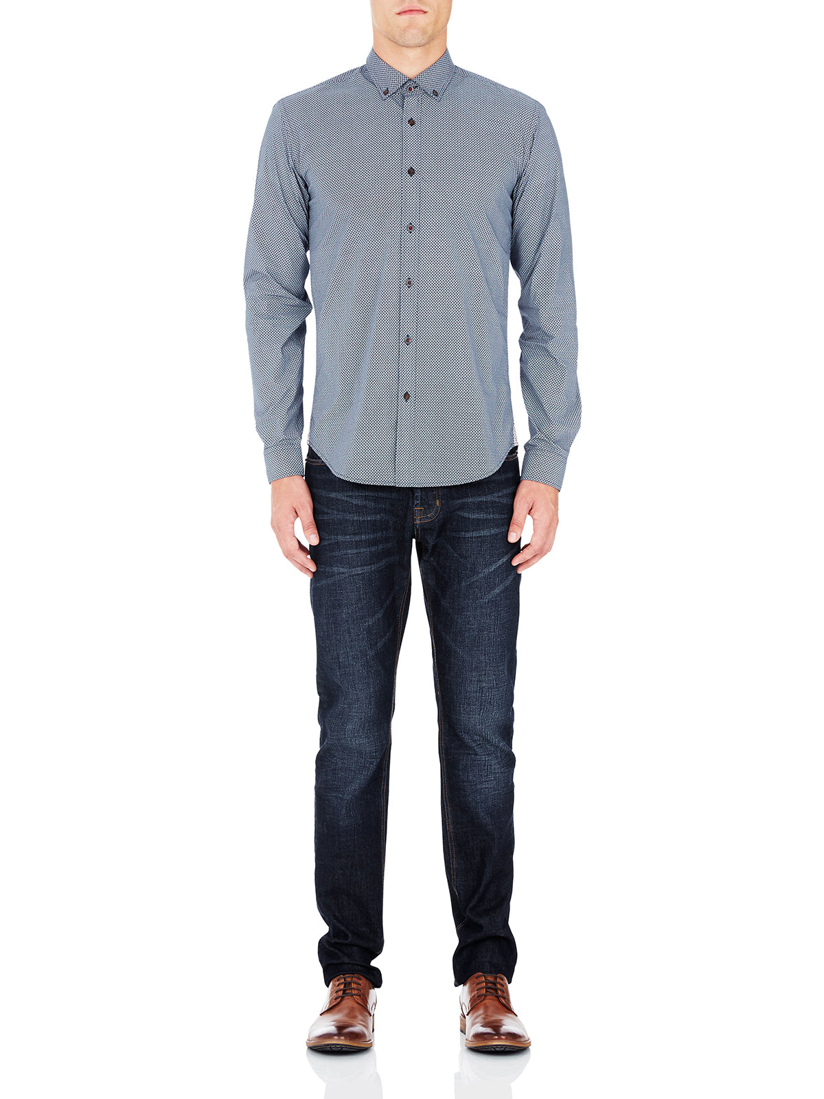 STRATTON SLIM FIT PRINT SHIRT