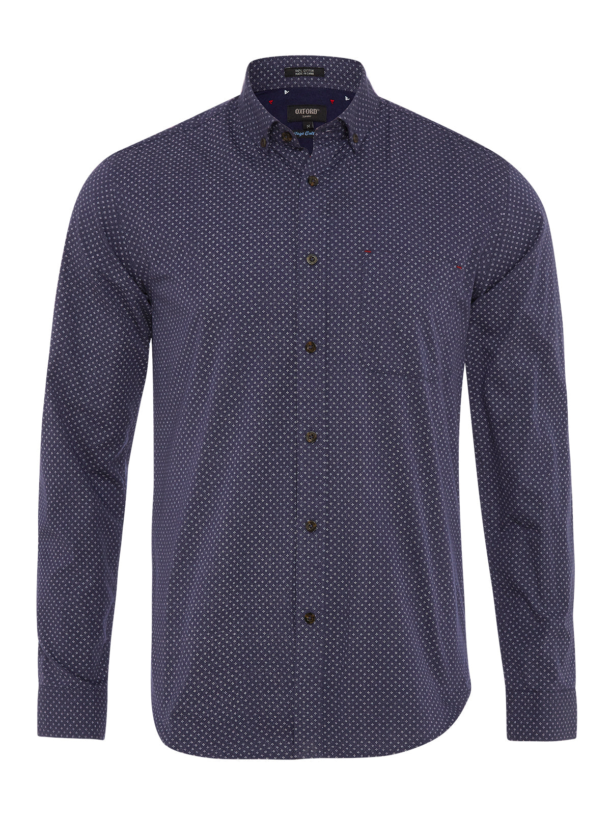 STRATTON PRINTED SHIRT DENIM