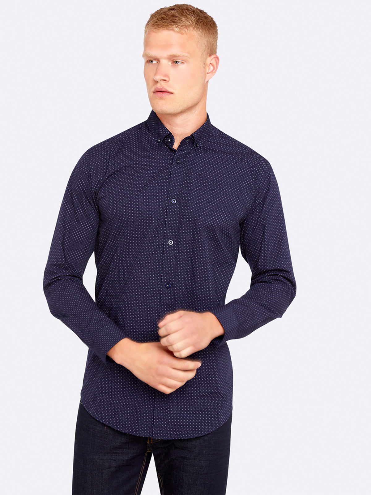 STRATTON PRINTED REGFIT SHIRT