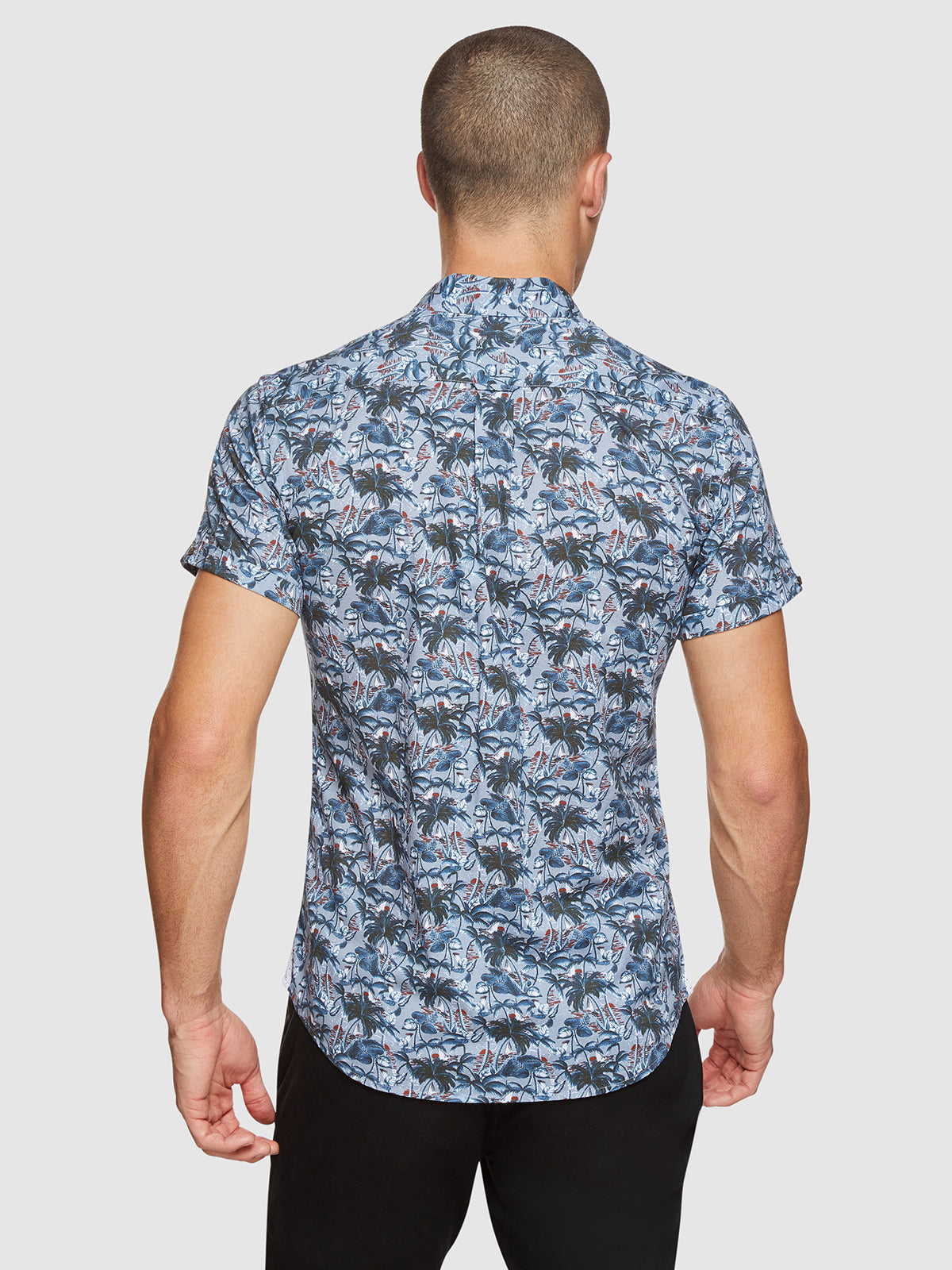 TOTTENHAM PALMTREE PRINT SHORT SLEEVE SHIRT