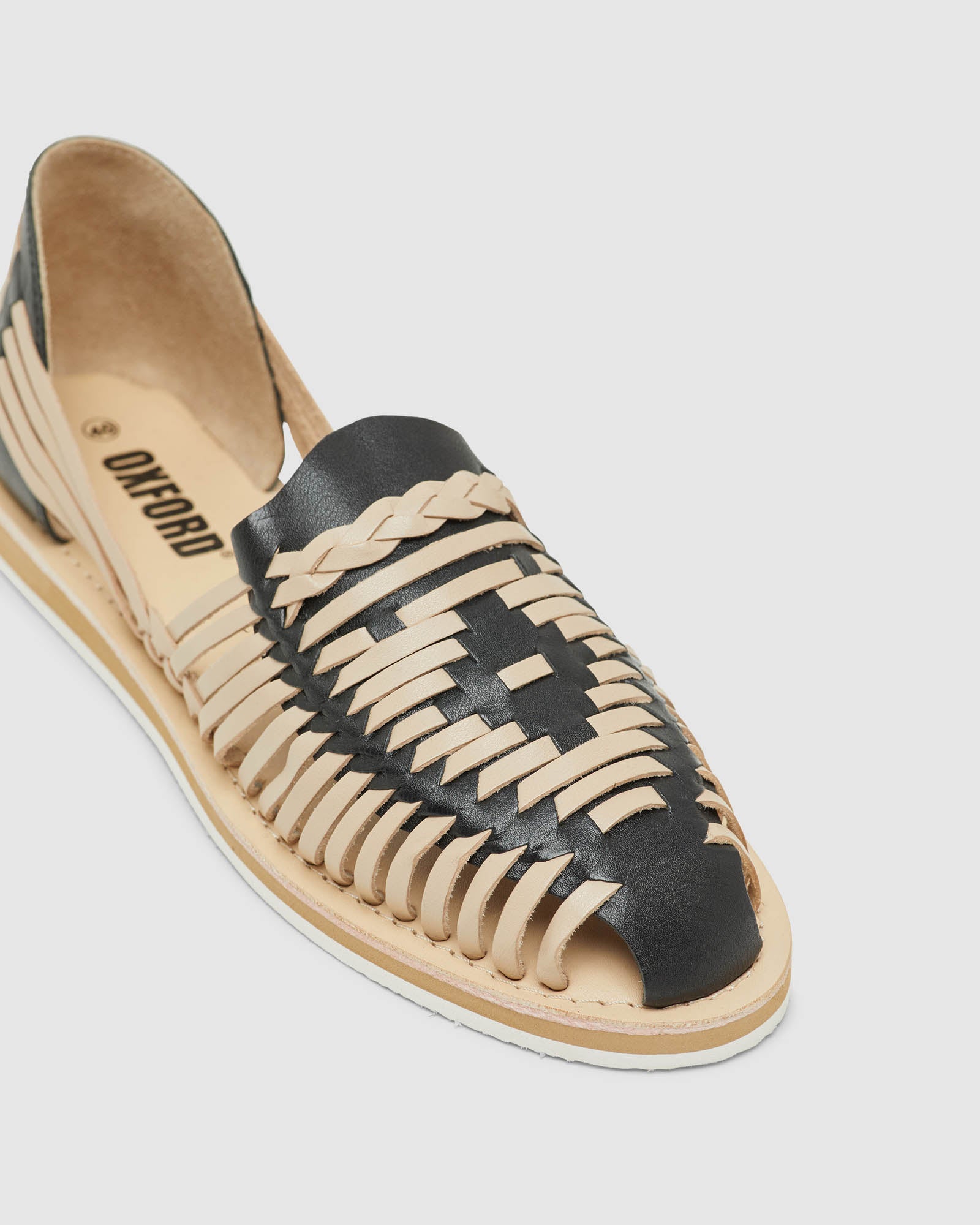 CHARLOTTE LEATHER PLEATED SLIP ONS