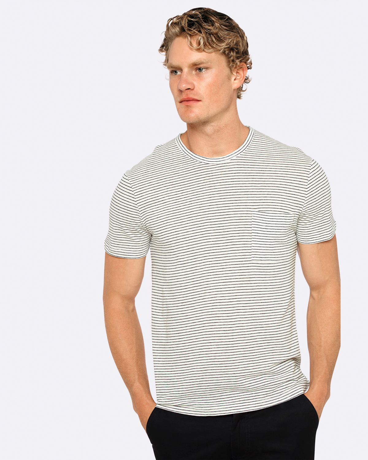 MARTY LINEN BLEND T-SHIRT WHITE