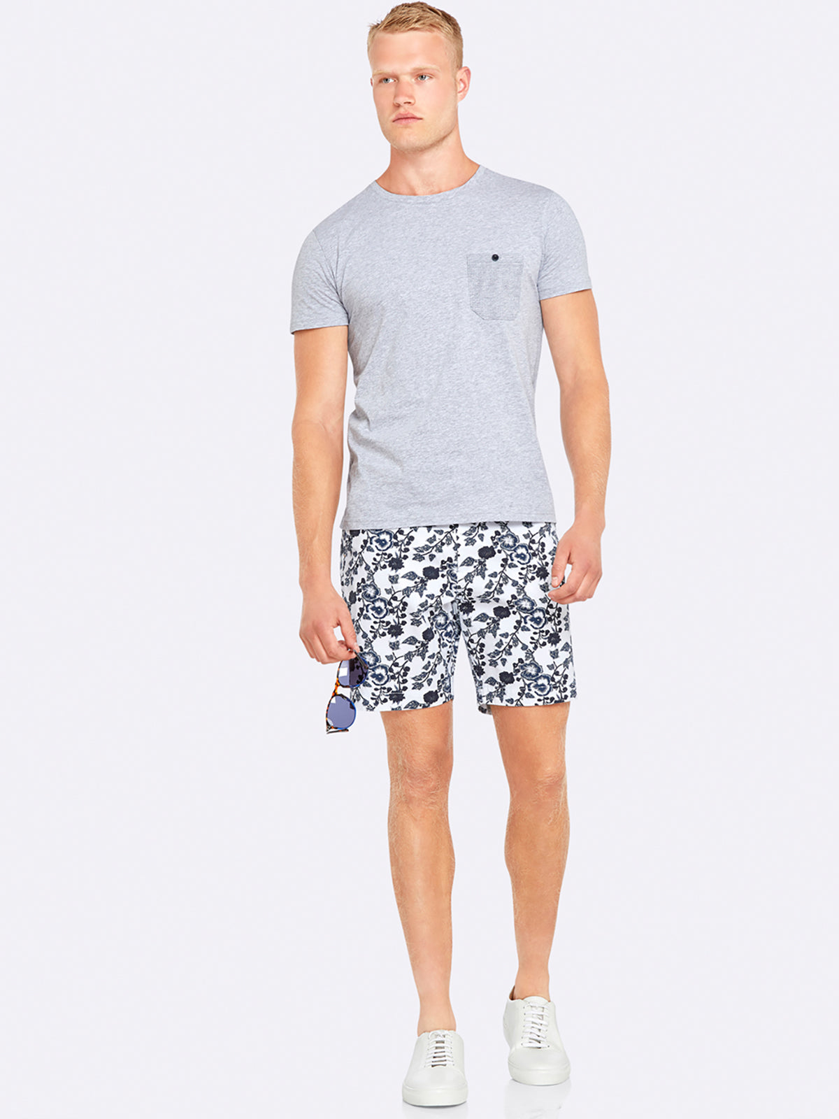 MAX CONTRAST POCKET T-SHIRT CHMBRY