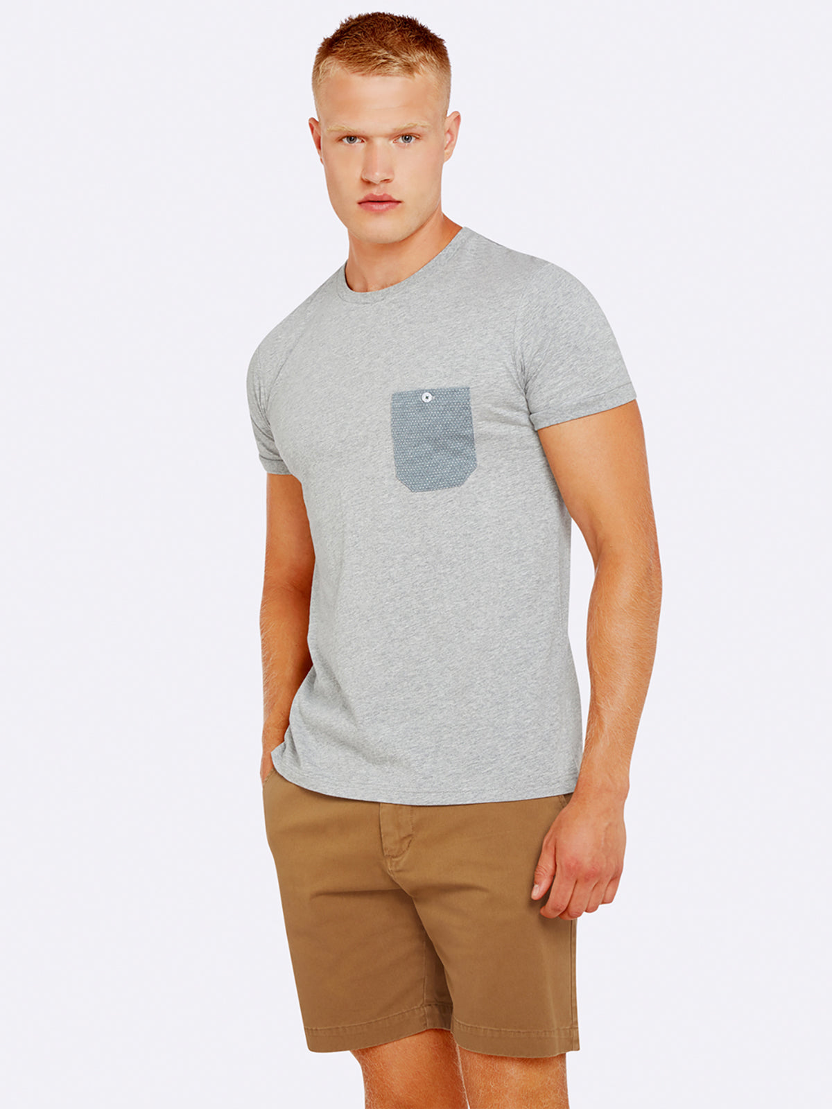 MASON CHEST POCKET T-SHIRT MELANGE