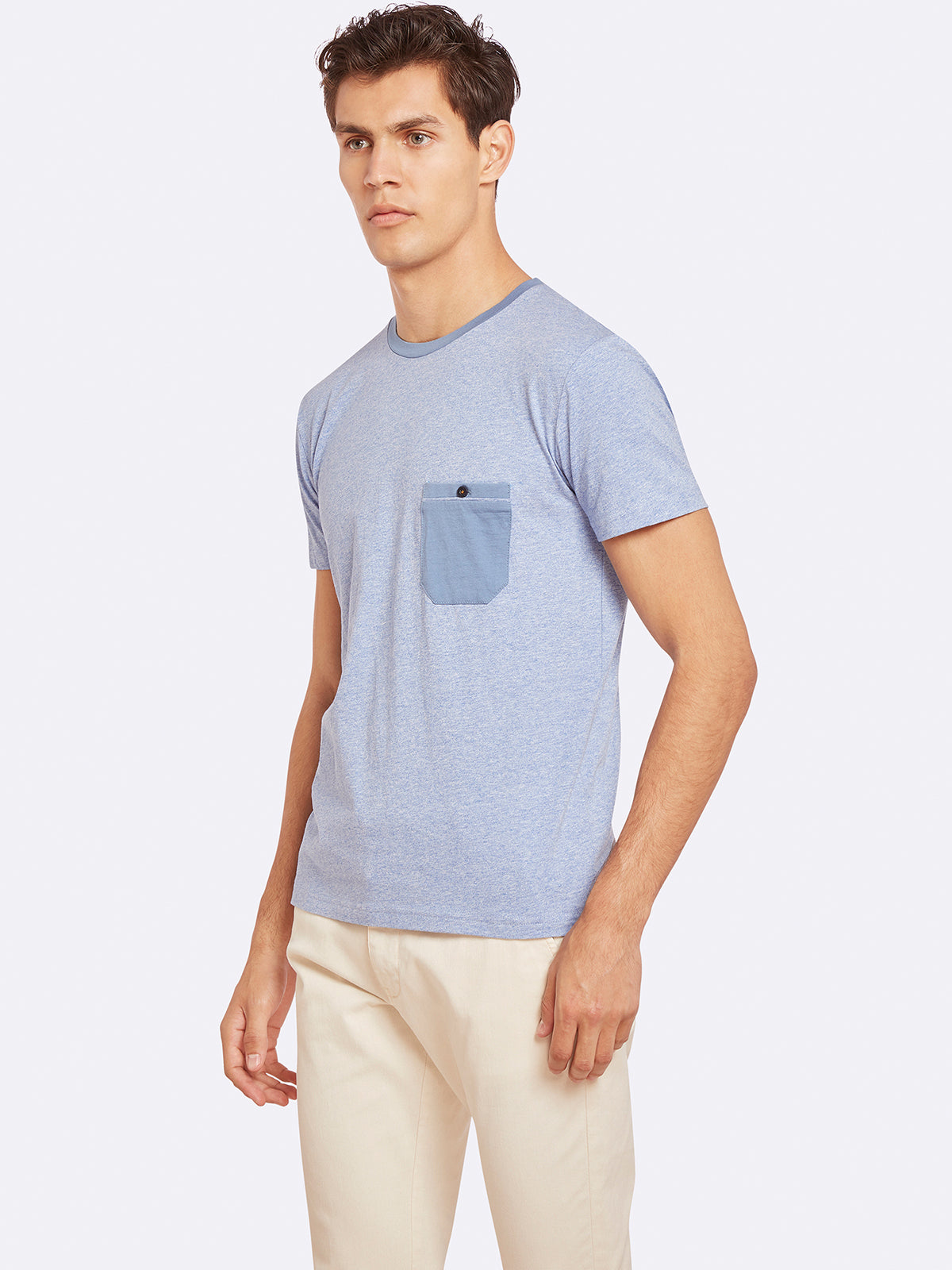 CONTRAST TRIM T-SHIRT