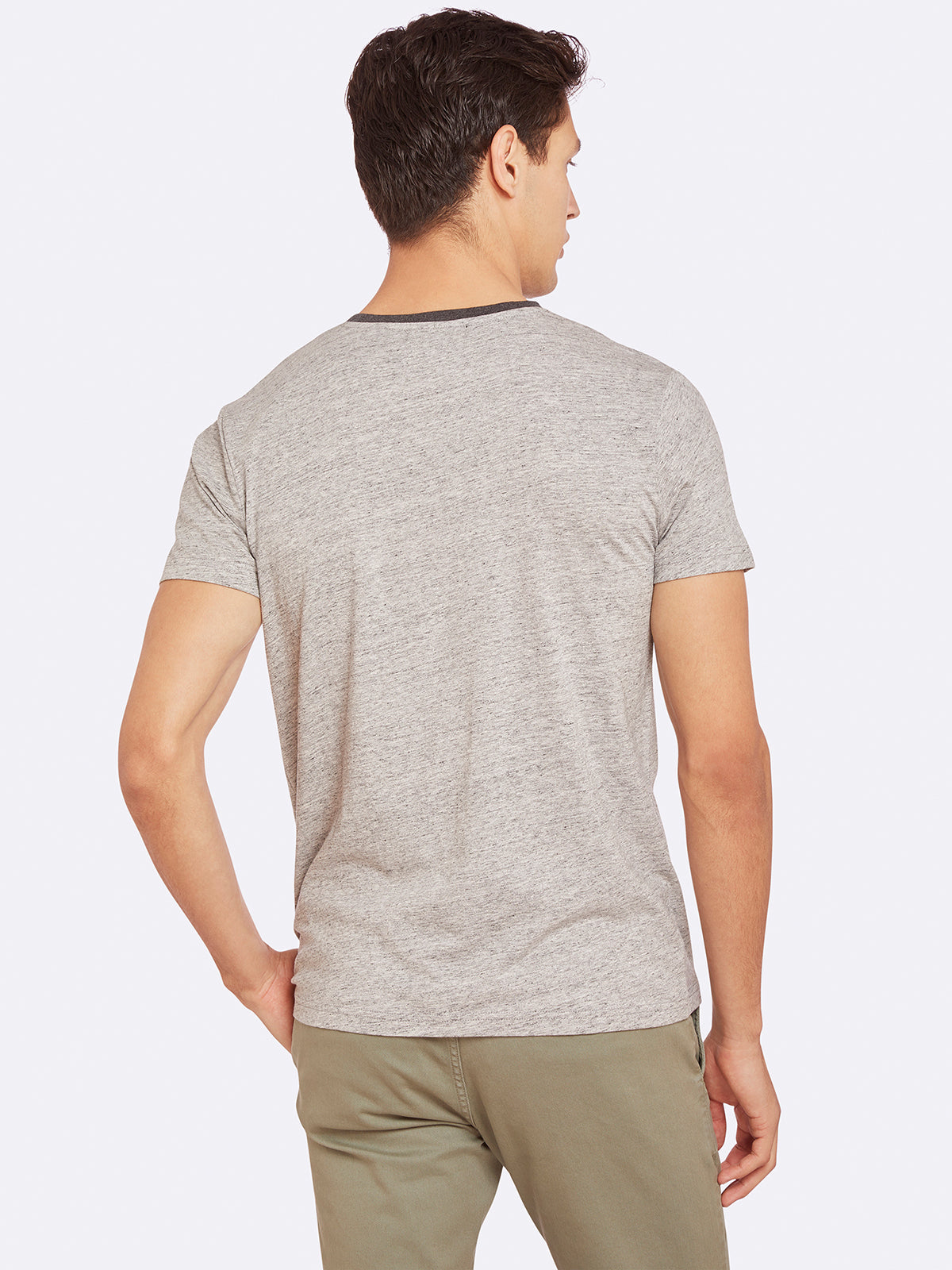 CONTRAST TRIM T-SHIRT