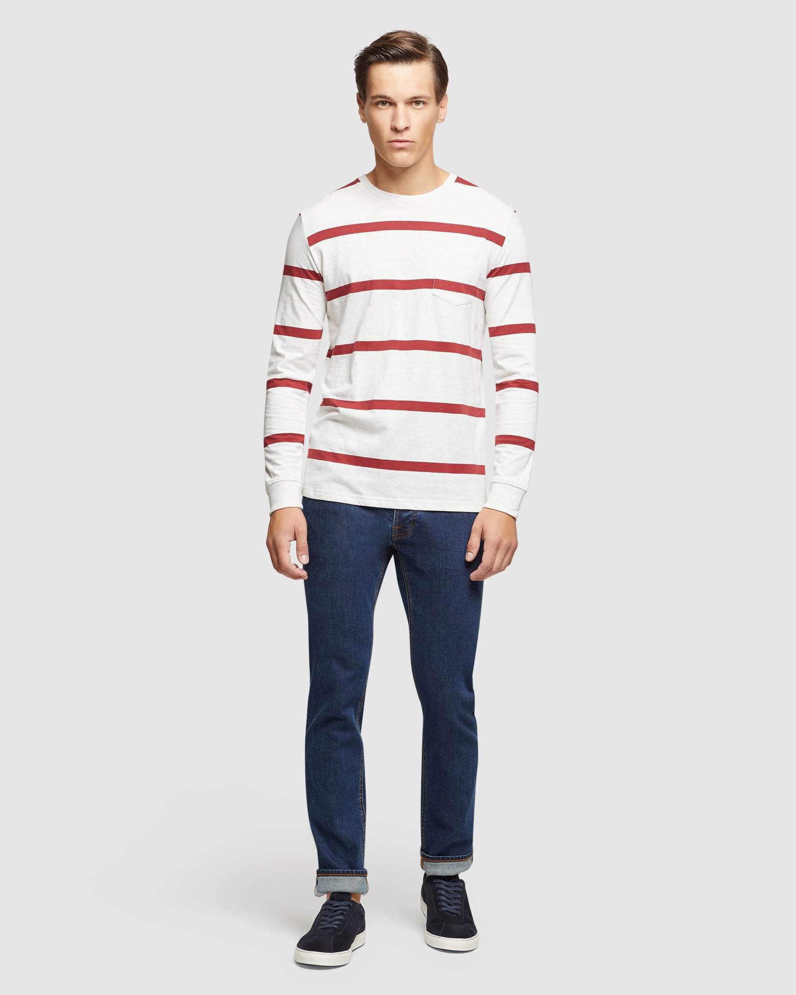 RUGBY STRIPE LONG SLEEVE T-SHIRT