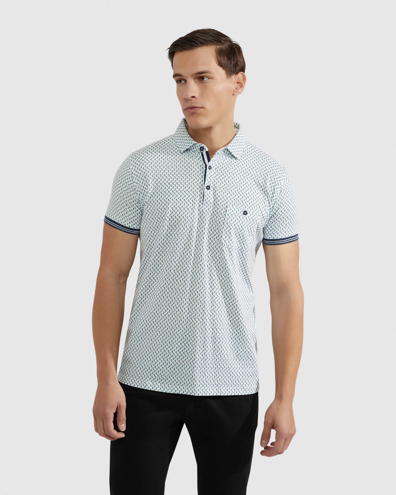 FINN KETTLE PRINTED POLO