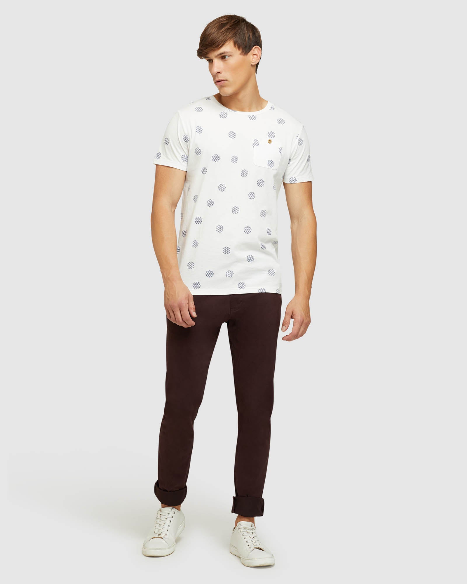 HENRY CIRCLE PRINTED T-SHIRT