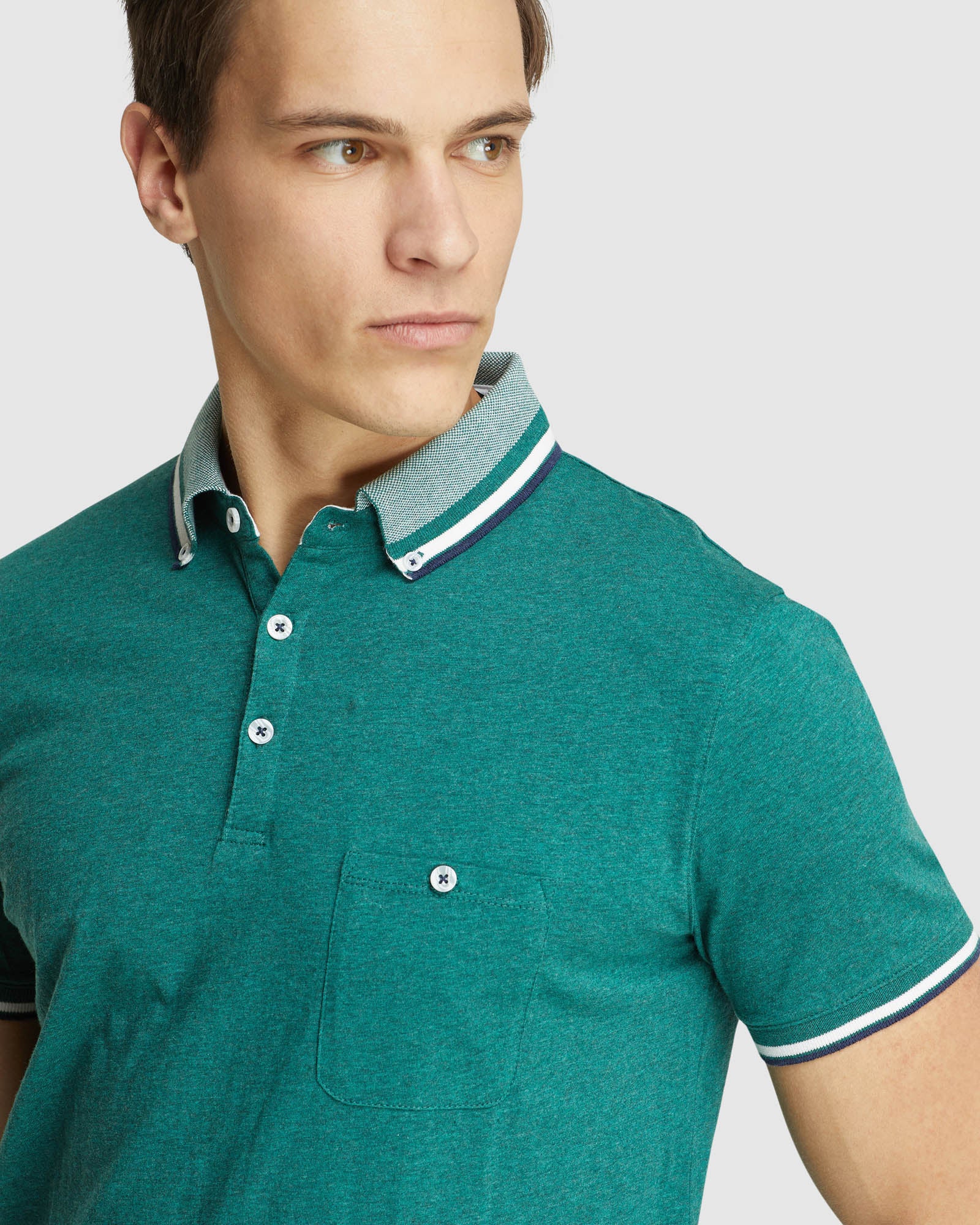 PERCY TIPPING STRIPE POLO