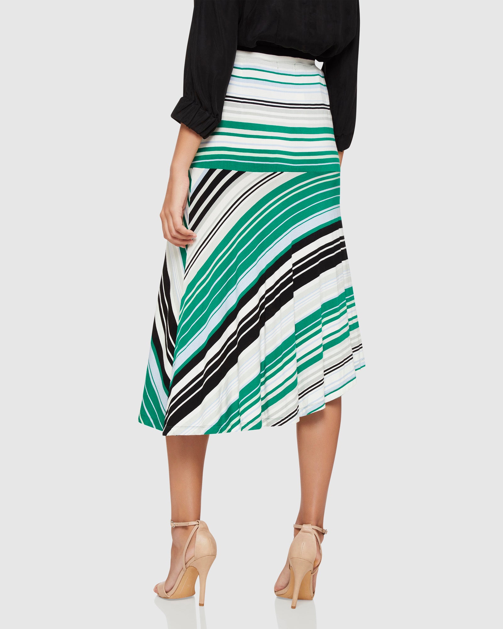 LENNON STRIPE KNIT SKIRT